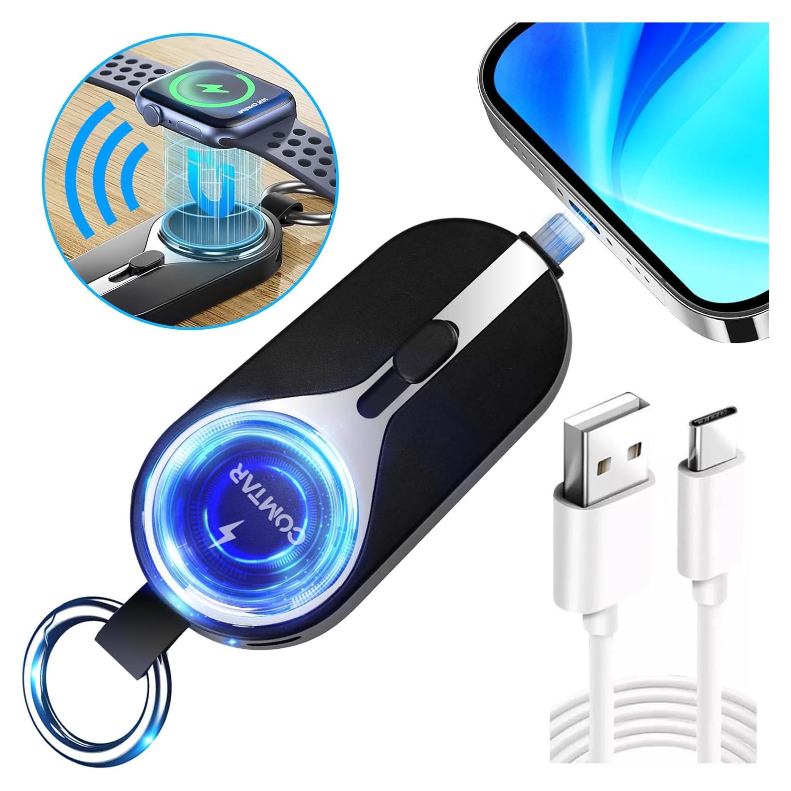 Cargador Inalámbrico Portátil COMTAR 2000mAh para Apple Watch