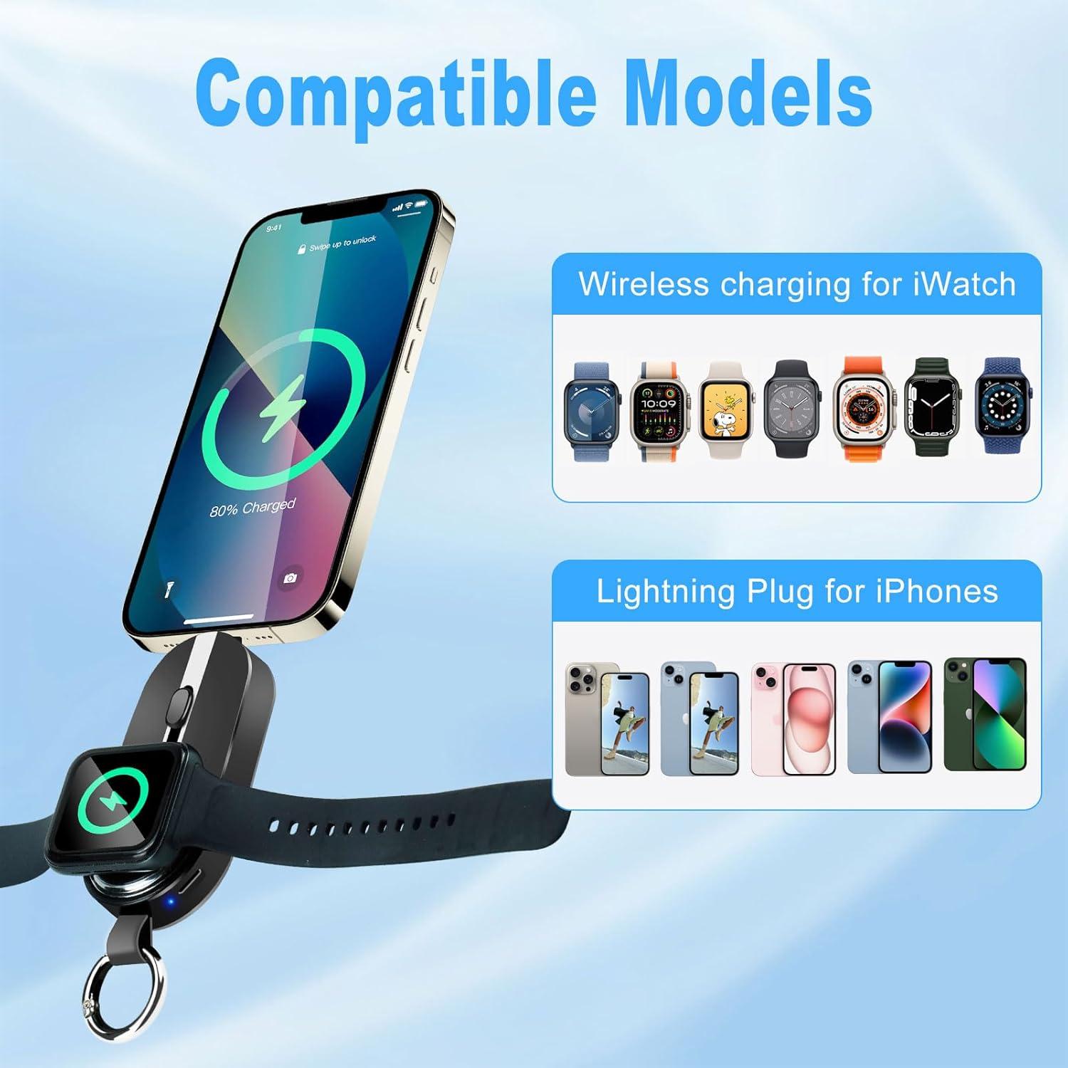 Cargador Inalámbrico Portátil COMTAR 2000mAh para Apple Watch