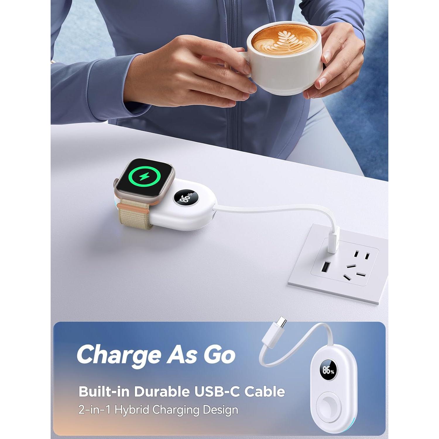 Cargador Portátil JOYROOM 2500mAh para Apple Watch Inalámbrico