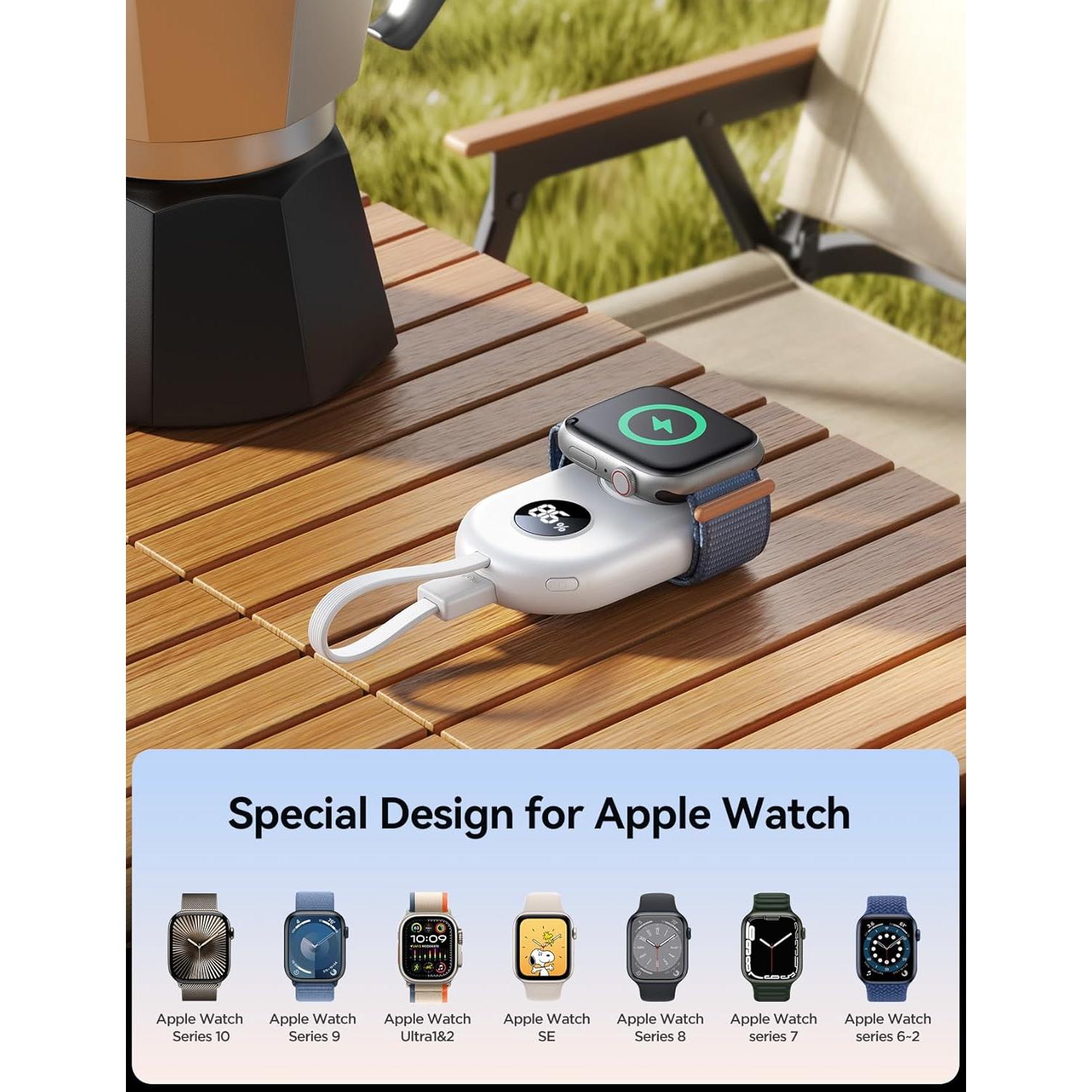 Cargador Portátil JOYROOM 2500mAh para Apple Watch Inalámbrico