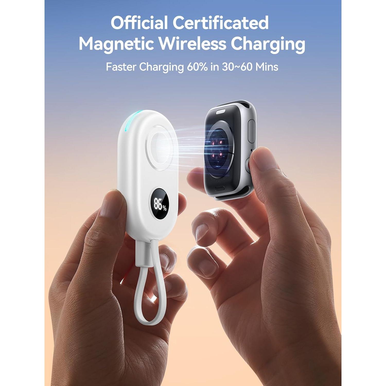 Cargador Portátil JOYROOM 2500mAh para Apple Watch Inalámbrico