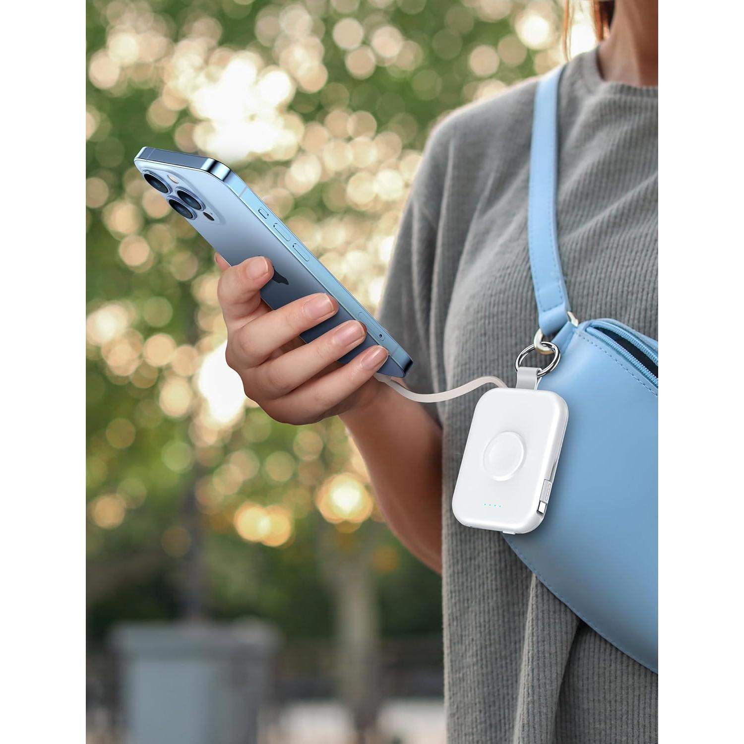 Cargador Portátil RORRY 10000mAh 3 en 1 para Apple Watch/iPhone