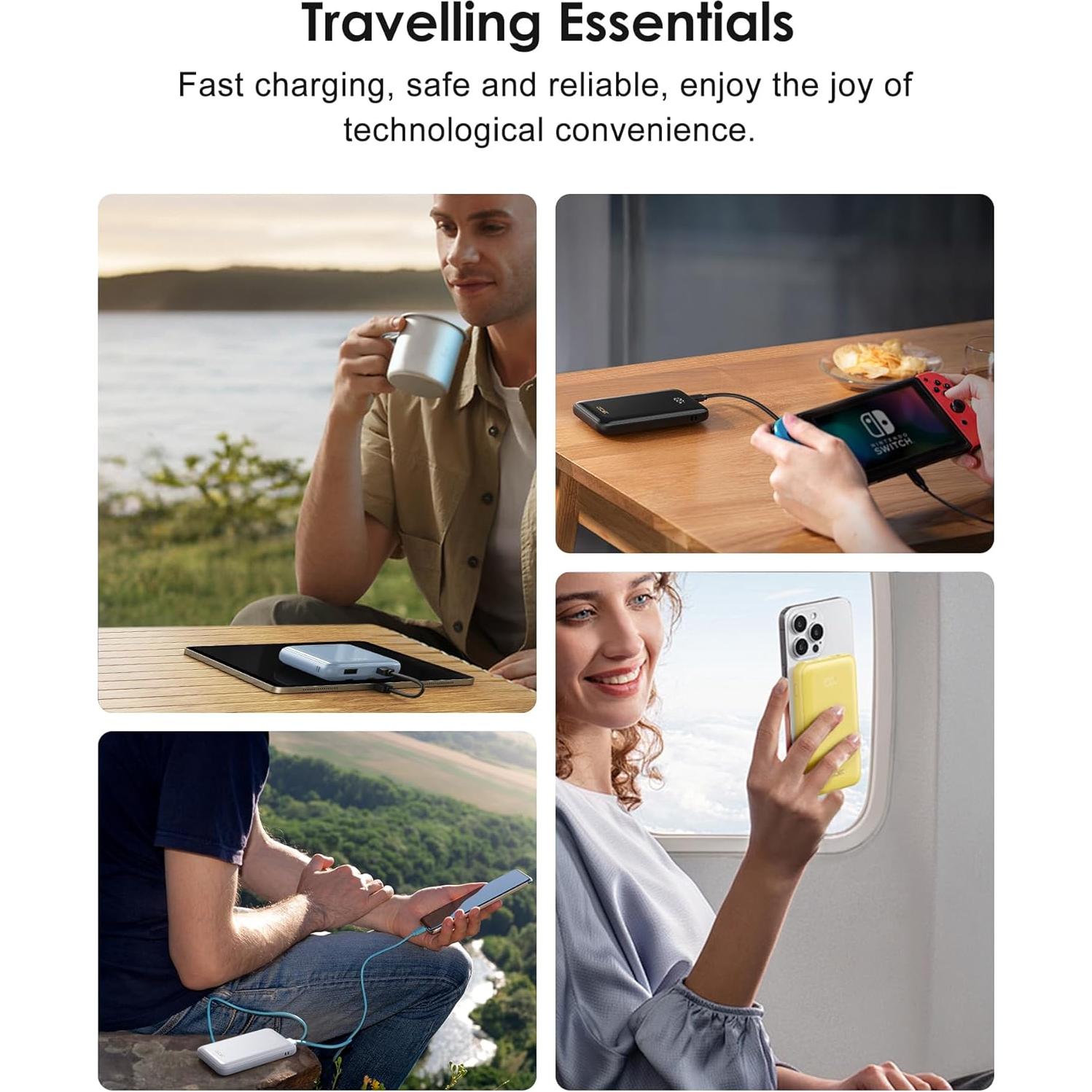 Cargador Portátil 10000mAh QECVEC con Carga Rápida 22.5W