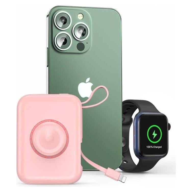Cargador Portátil Magnético HUOTO 5000mAh para iPhone y Apple Watch