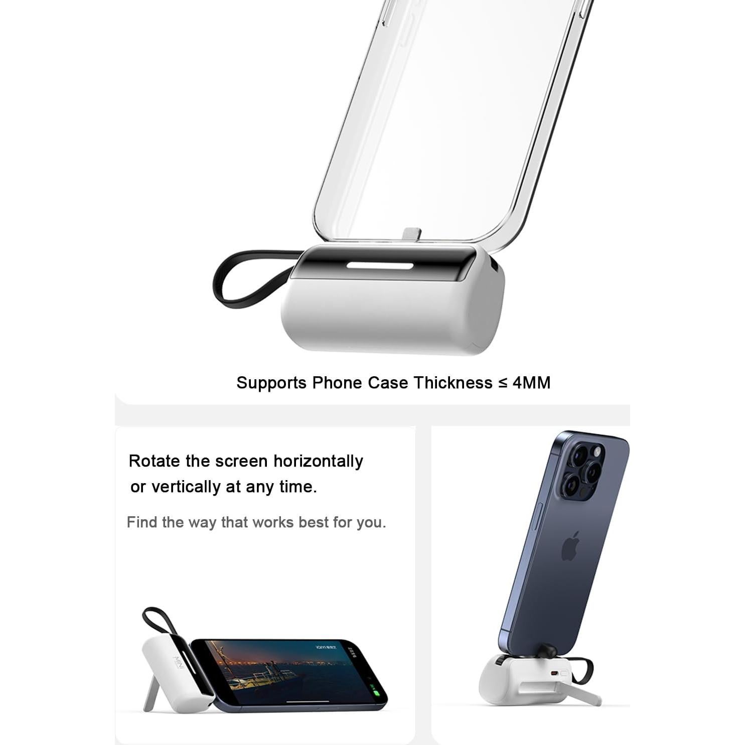 Banco de Carga Portátil 5500mAh Foshan con Cables y Soporte