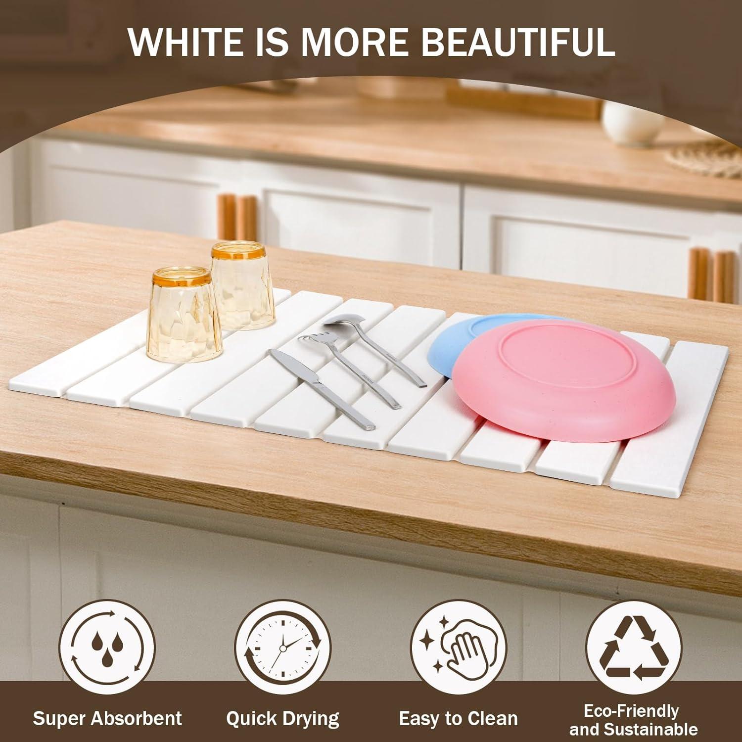 Alfombrilla de Secado de Piedra Hihikid 60x39 cm Antideslizante