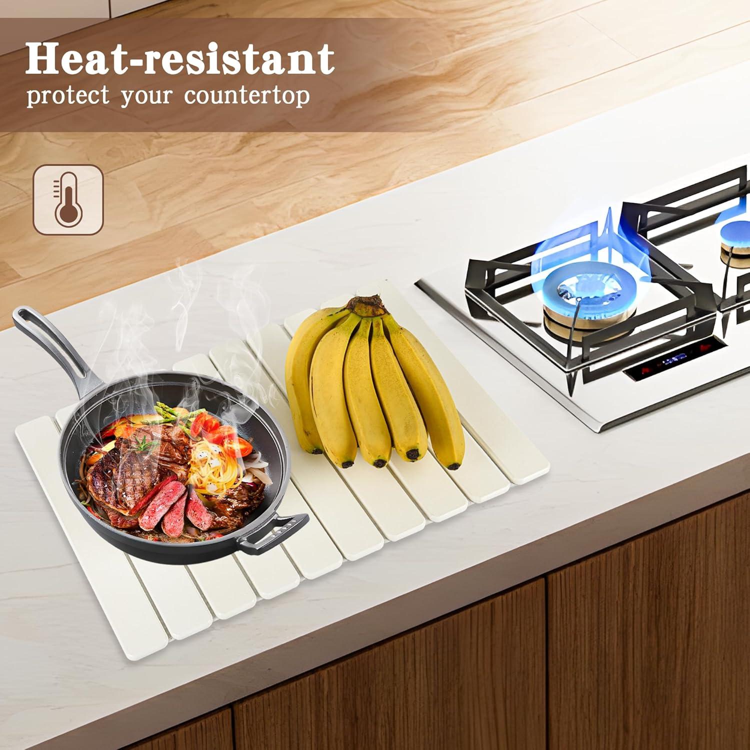 Alfombrilla de Secado de Platos SUDEKII 61x41 cm Plegable