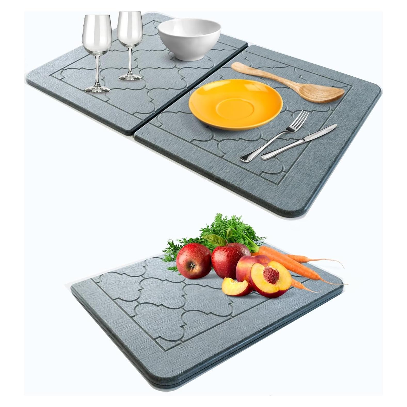 Alfombrilla de Secado de Piedra BARTEQ 60x39 cm Antideslizante