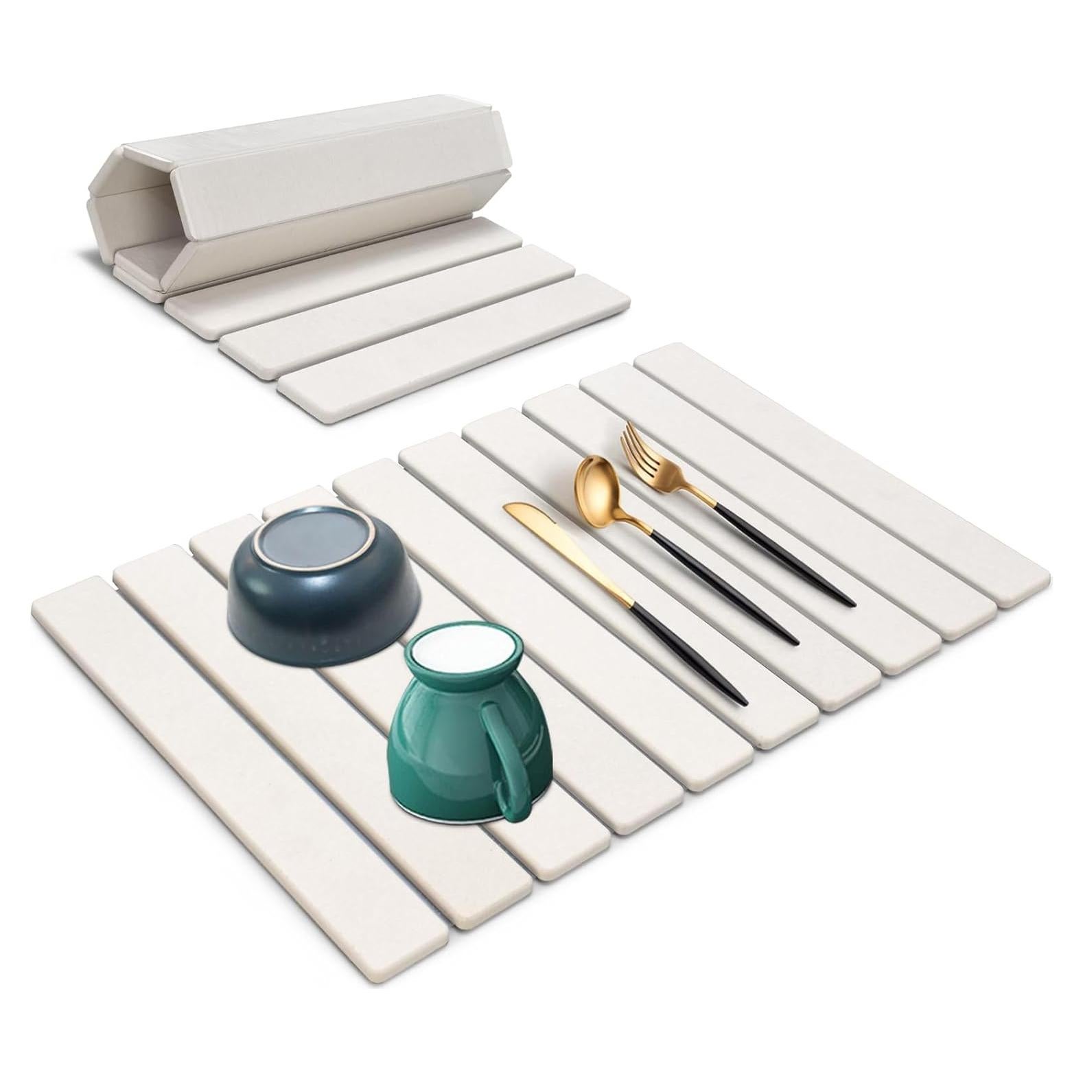 Alfombrilla de Secado de Platos Ecológica TDCOKHE 61x40.6cm