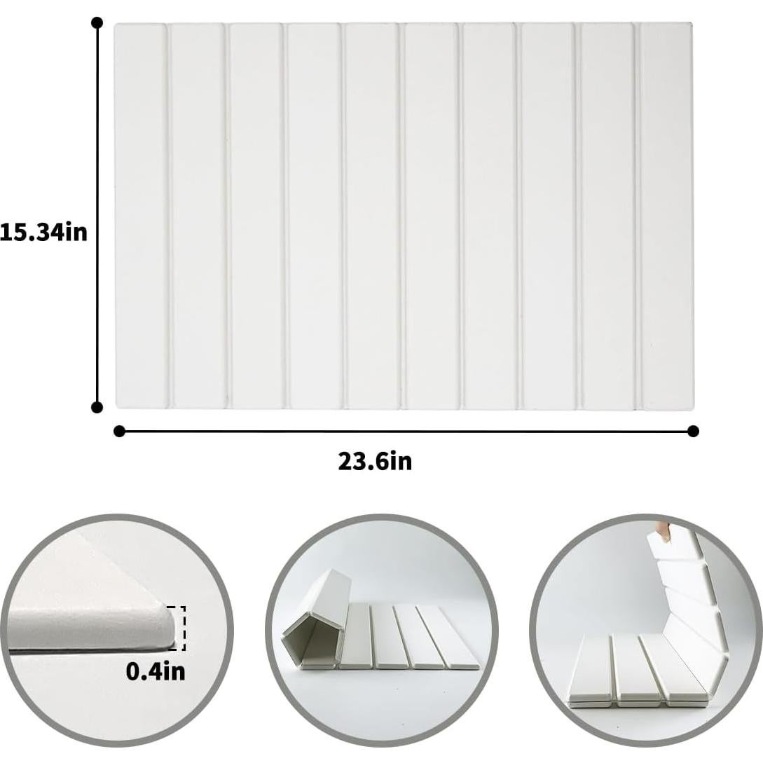 Alfombrilla de Secado de Platos Plegable Moonchim 60x39 cm