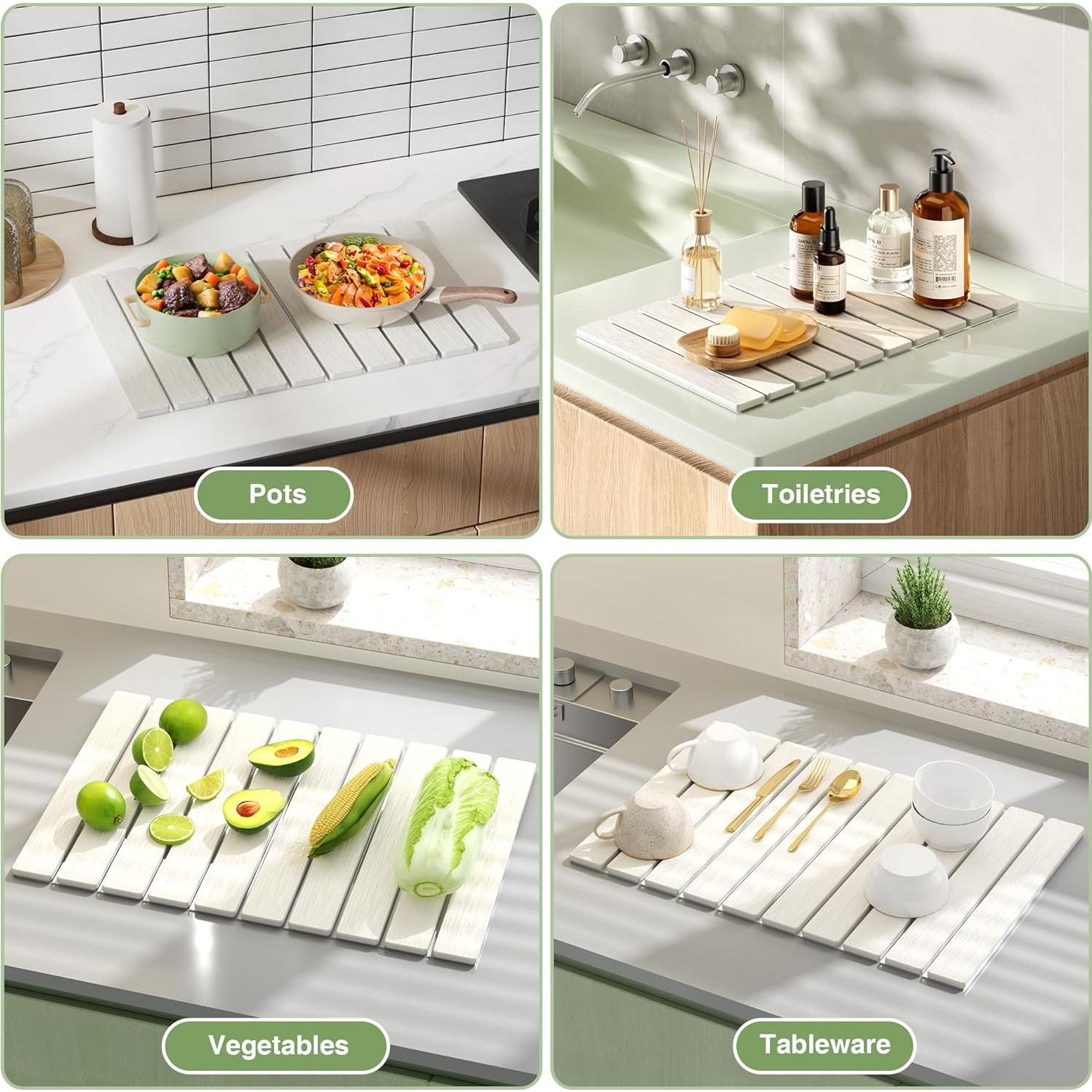 Alfombrilla de Secado de Platos Ecológica GuanQiao 61x40.6cm