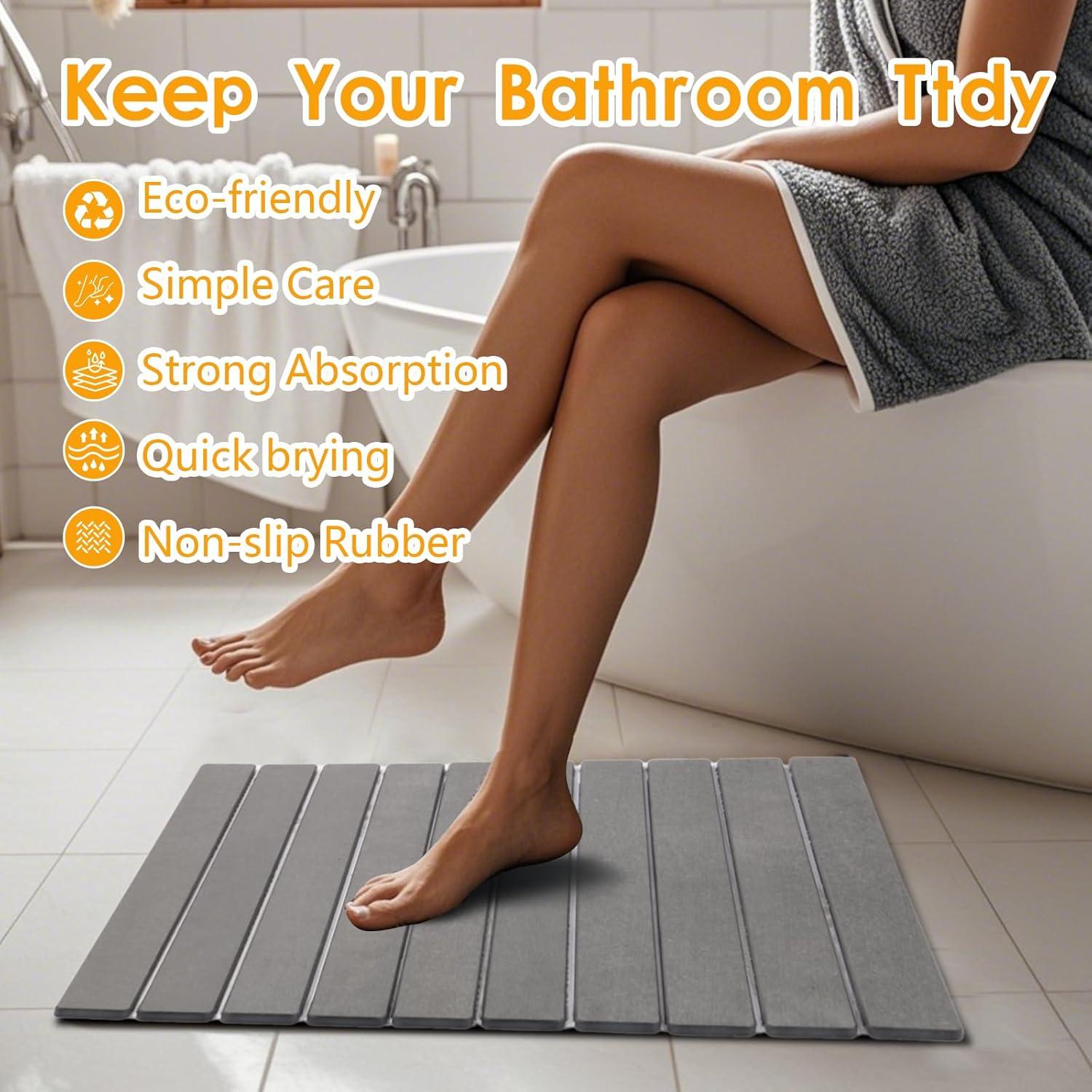 Alfombrilla de Secado Rápido Diatomea 60x39 cm ZMNKLRY