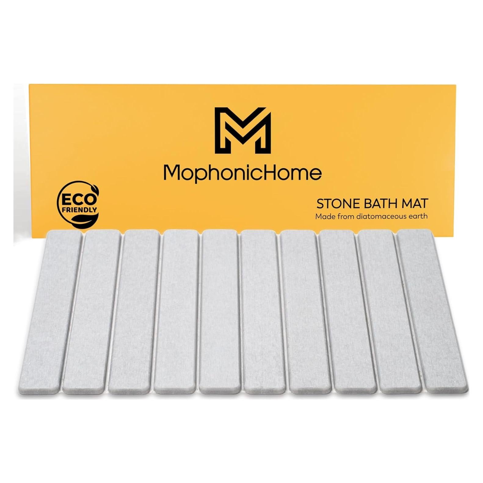 Alfombra de Baño Plegable MophonicHome 60x38 cm Gris Claro