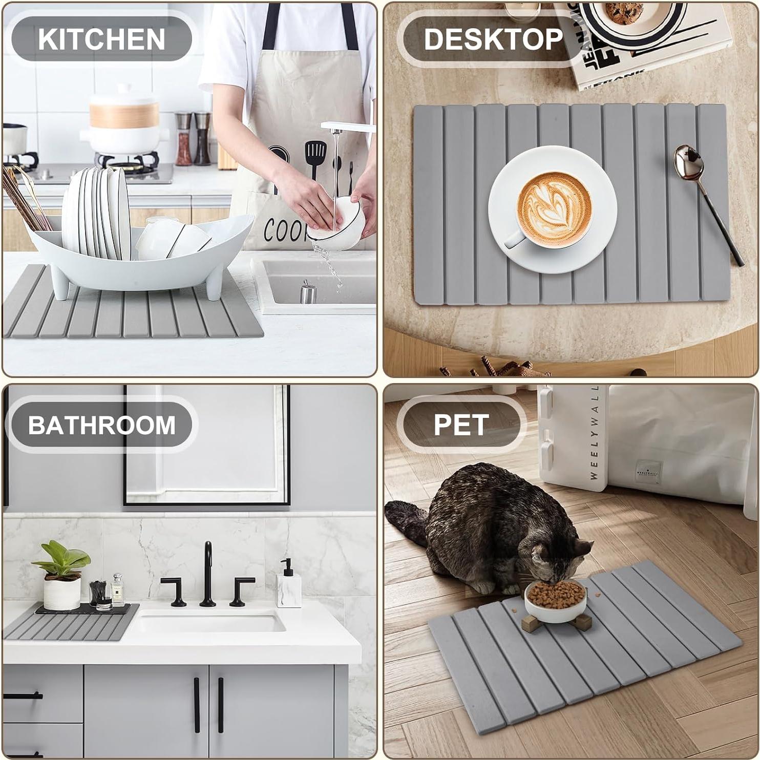 Alfombrilla de Secado Dazzlion 61x41 cm de Tierra Diatomácea