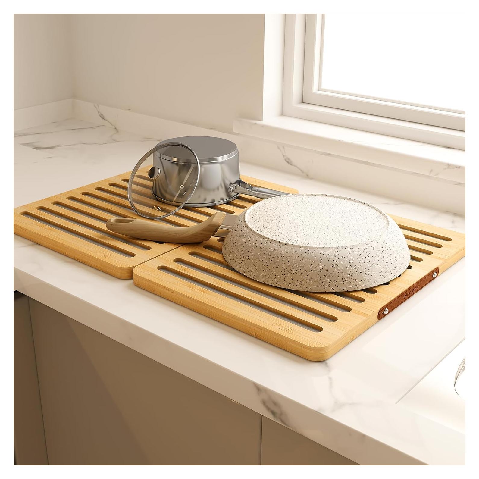 Alfombrilla de Secado de Platos Wealone de Piedra Diatomácea 33x43cm