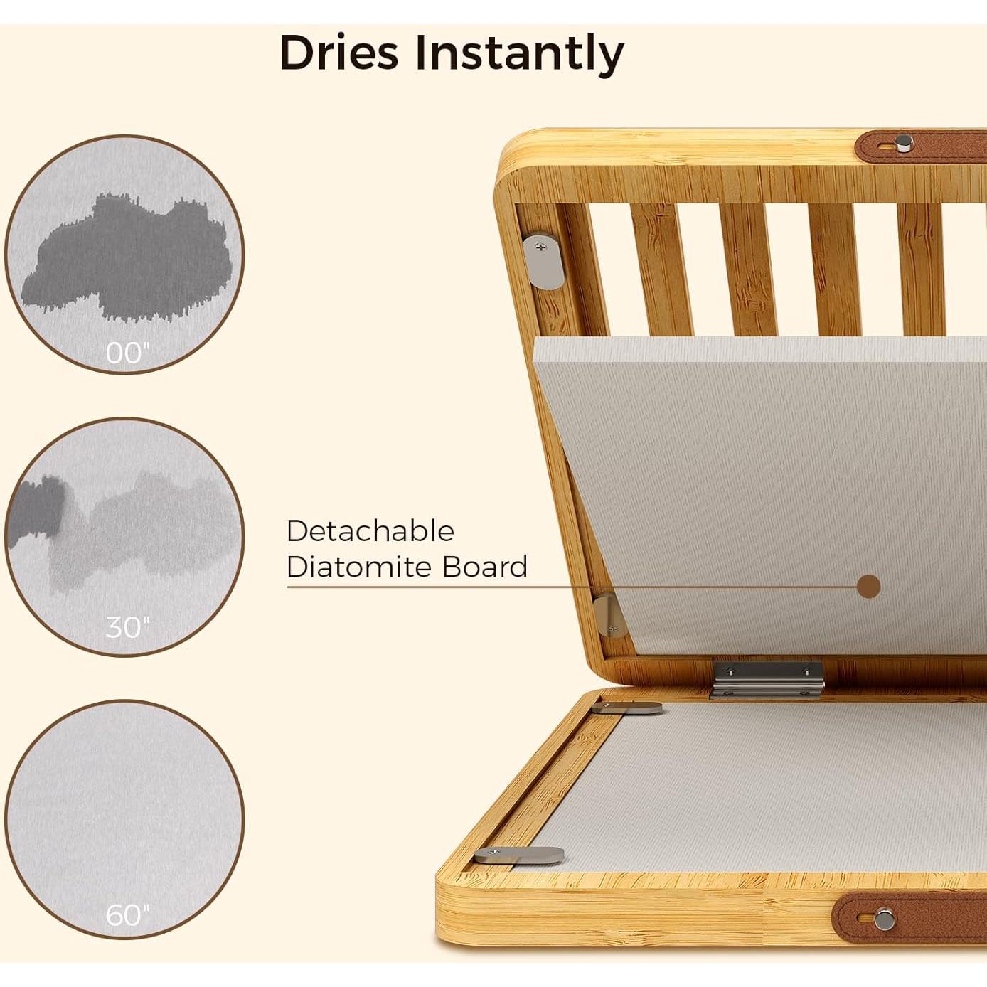 Alfombrilla de Secado de Platos Wealone de Piedra Diatomácea 33x43cm