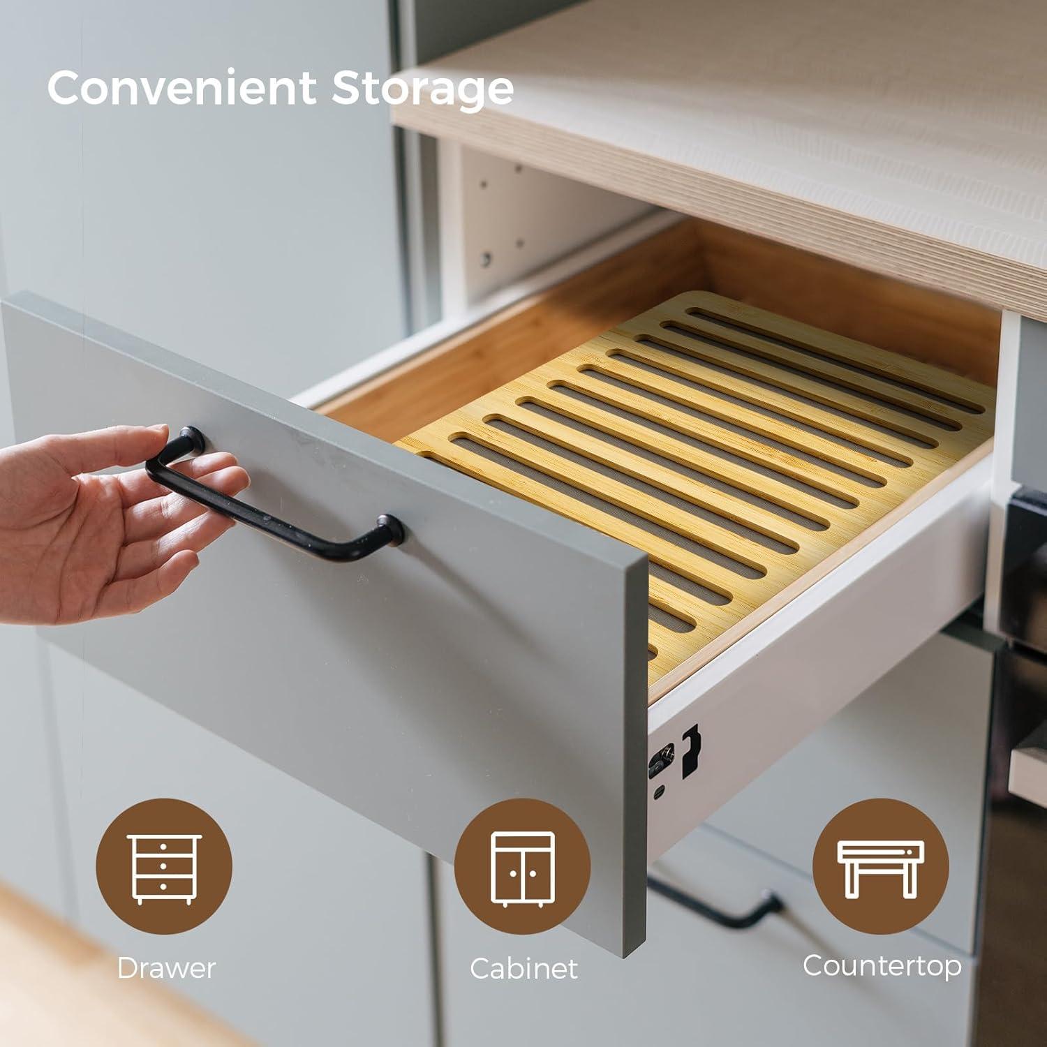 Alfombrilla de Secado de Platos Wealone de Piedra Diatomácea 33x43cm