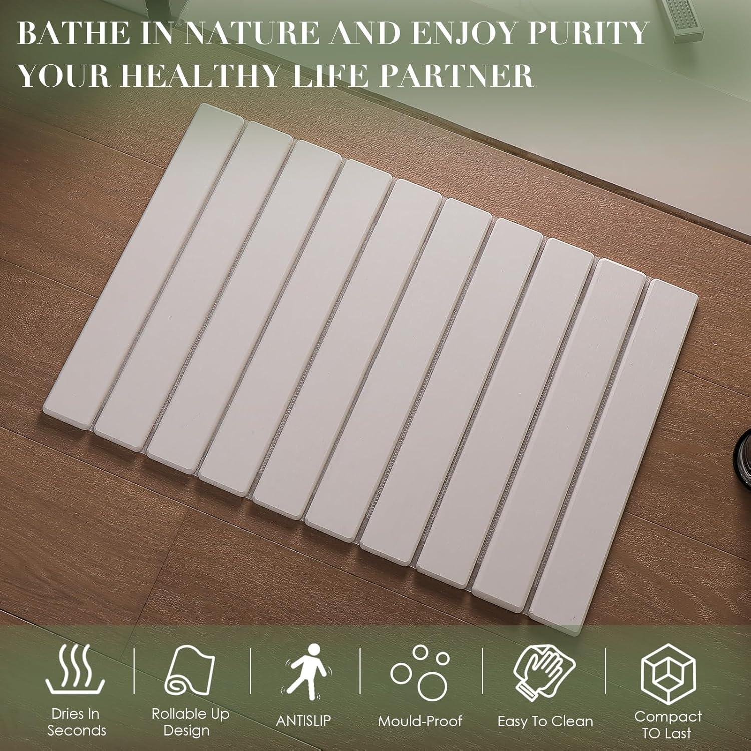 Alfombra de Baño Diatomácea Antideslizante Rollyable 59x39cm