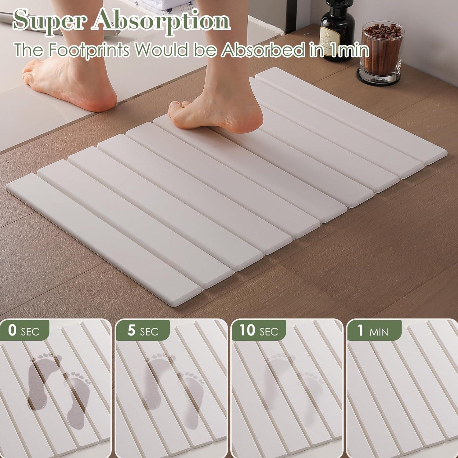 Alfombra de Baño Diatomácea Antideslizante Rollyable 59x39cm