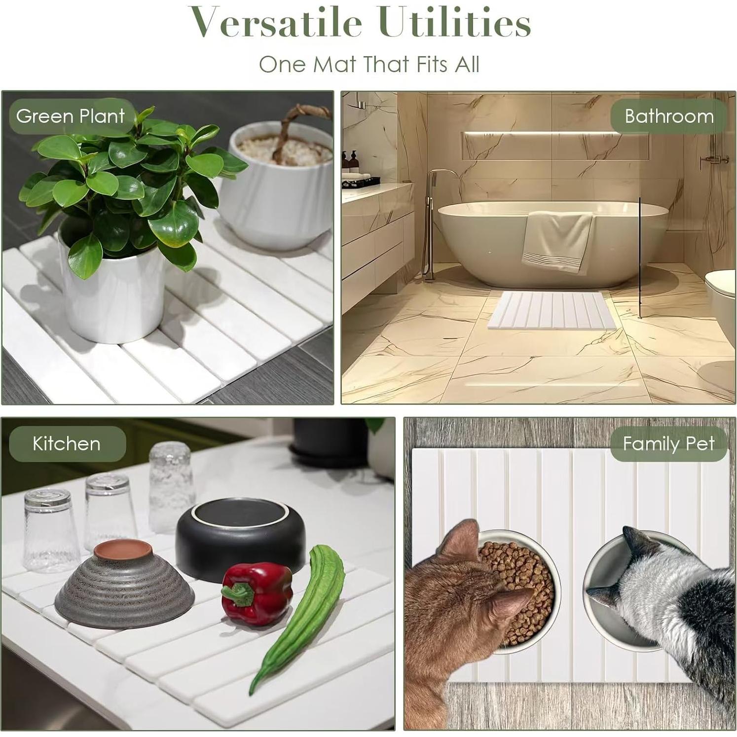 Alfombra de Baño Diatomácea Antideslizante Rollyable 59x39cm