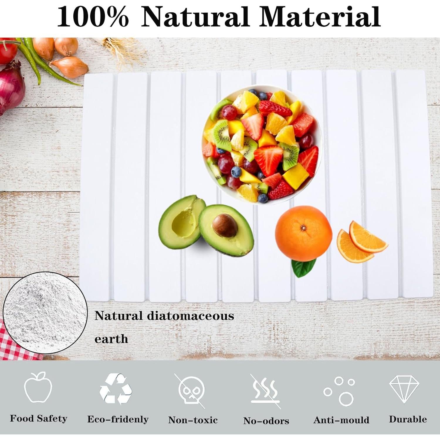 Alfombrilla de Secado de Platos DOUBFIVSY 61x41cm Diatomácea