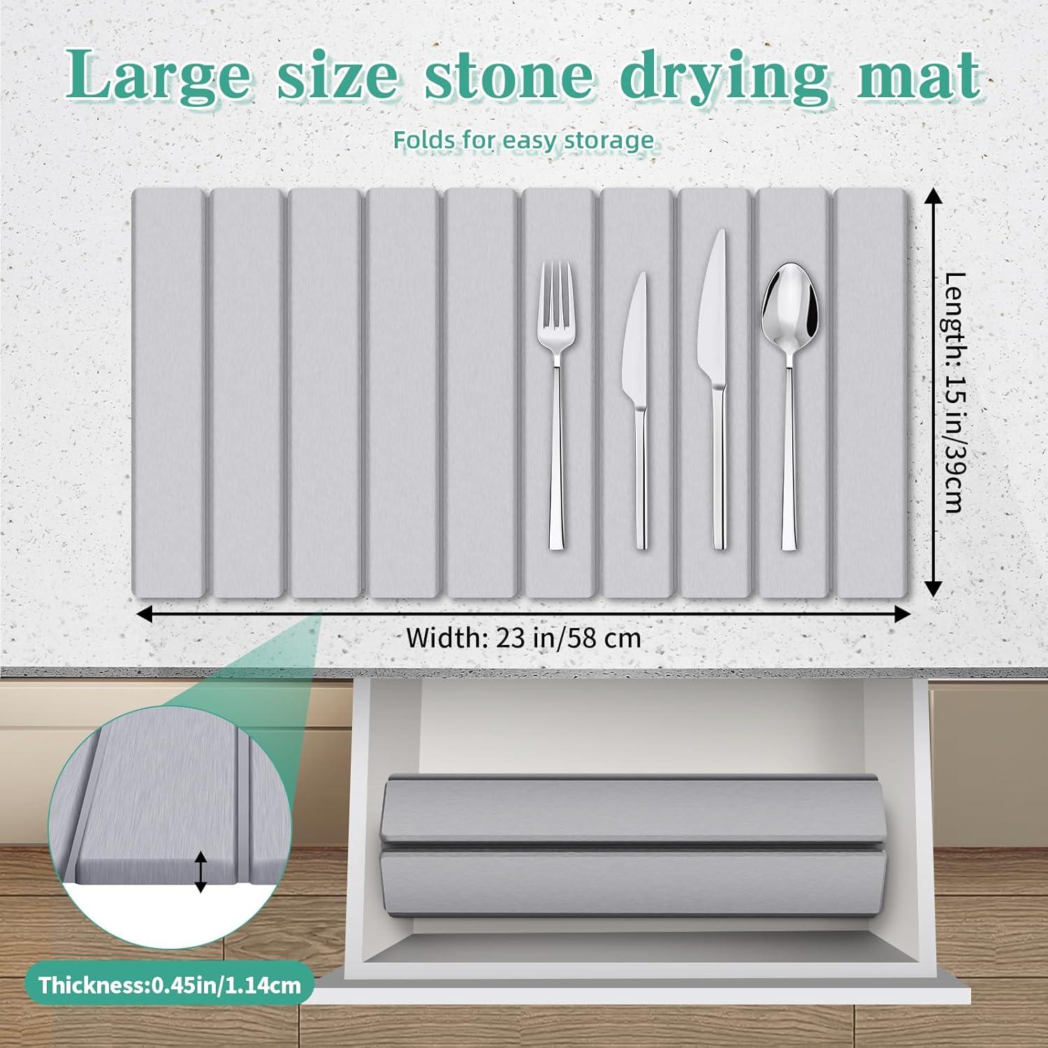 Alfombrilla de Secado de Platos Mittimiya 61x41 cm Ecológica