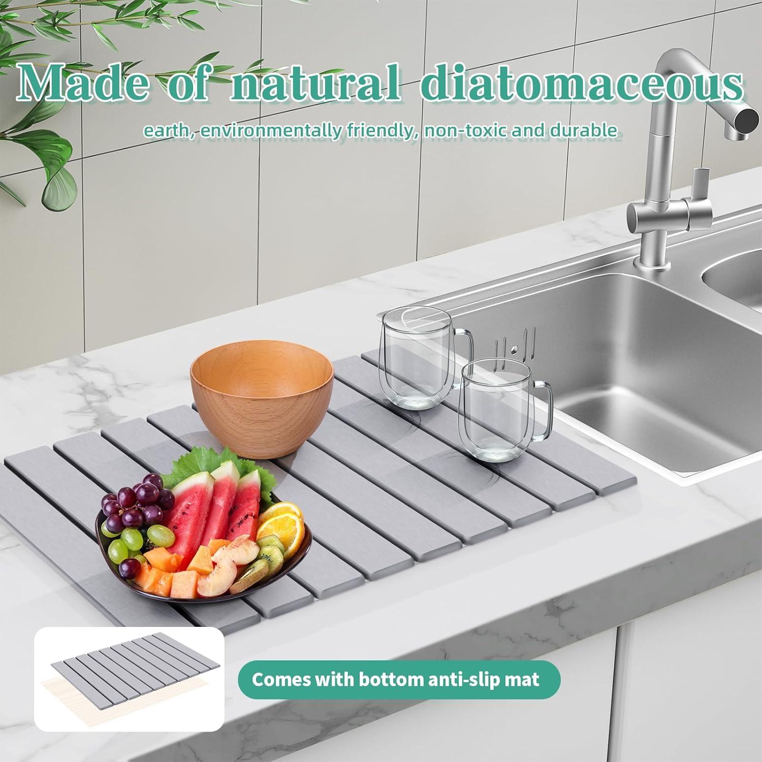 Alfombrilla de Secado de Platos Mittimiya 61x41 cm Ecológica