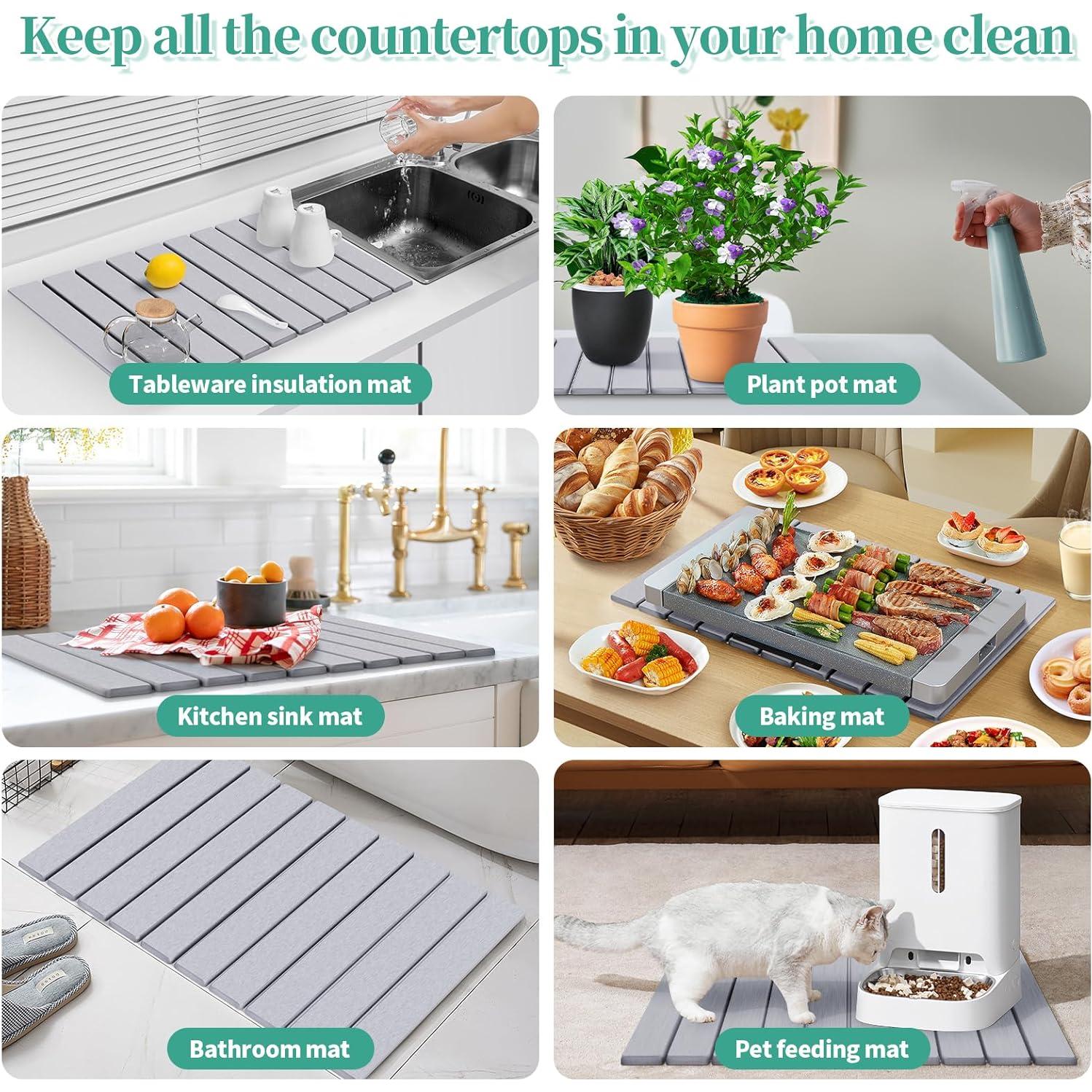 Alfombrilla de Secado de Platos Mittimiya 61x41 cm Ecológica