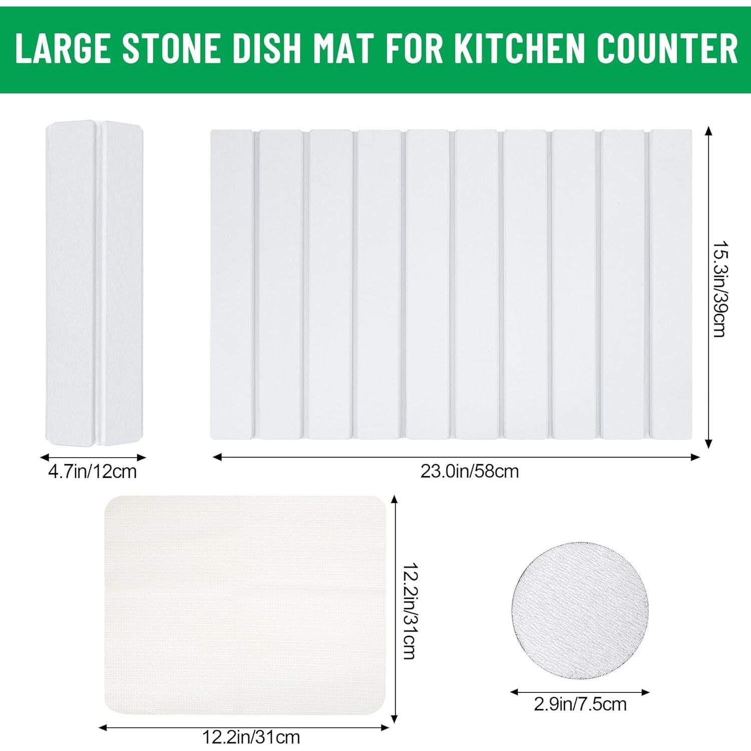 Alfombrilla de Secado de Piedra Cijoaui 61x41cm Absorbente