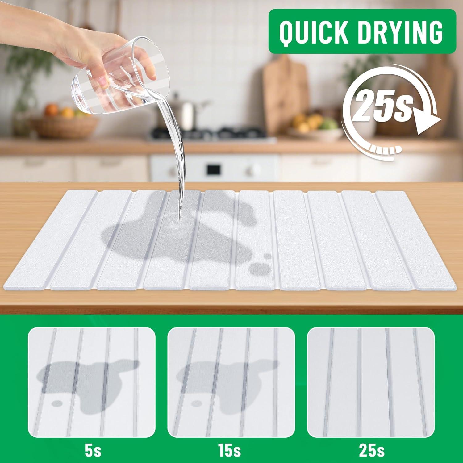 Alfombrilla de Secado de Piedra Cijoaui 61x41cm Absorbente