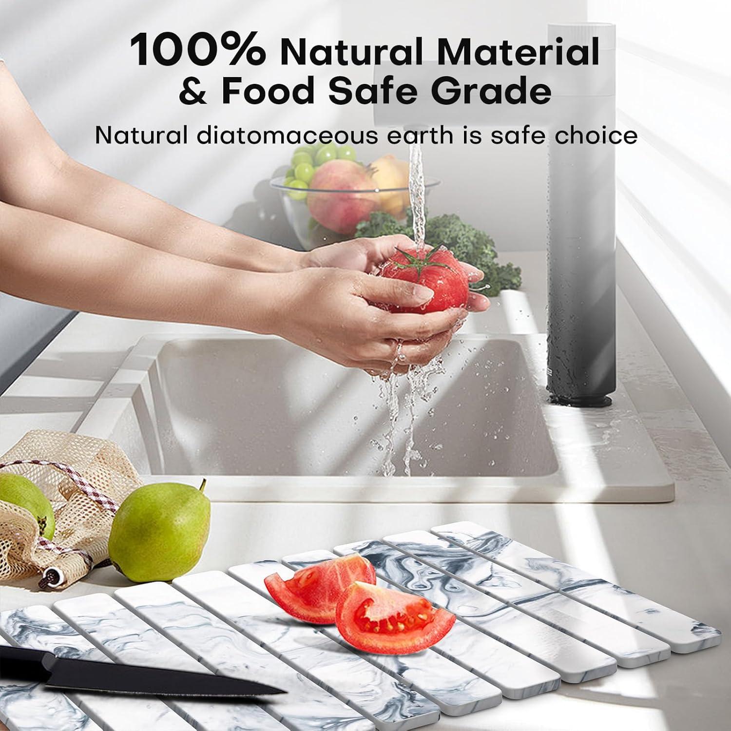 Alfombrilla de Secado de Platos Thalorien 60x40cm Diatomácea