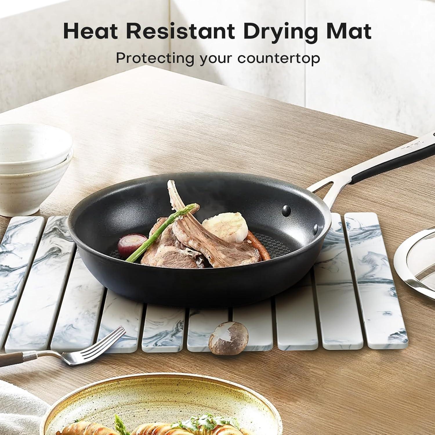 Alfombrilla de Secado de Platos Thalorien 60x40cm Diatomácea