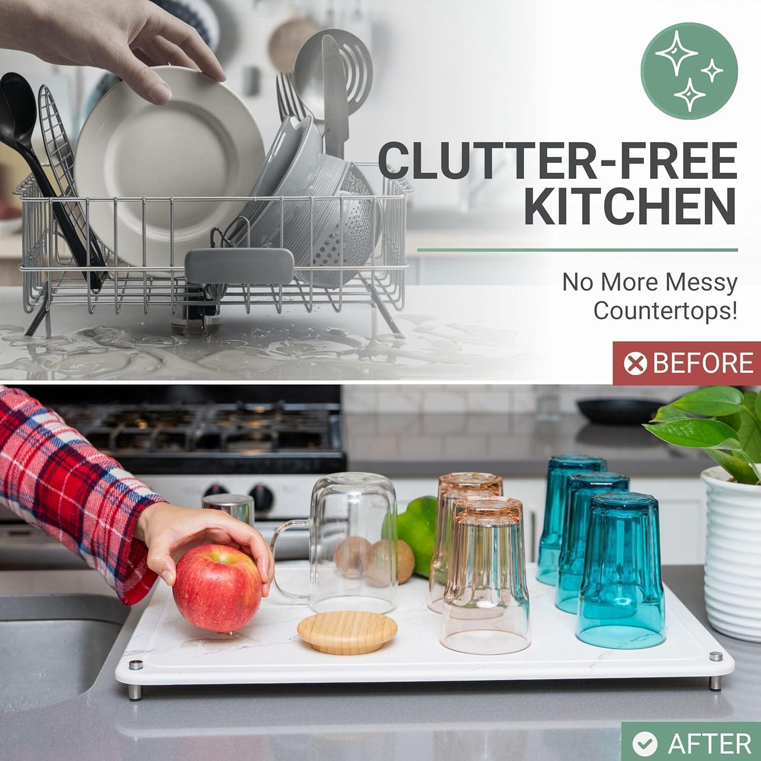 Alfombrilla de Secado de Piedra WASAY 55.88x40.64cm Antideslizante