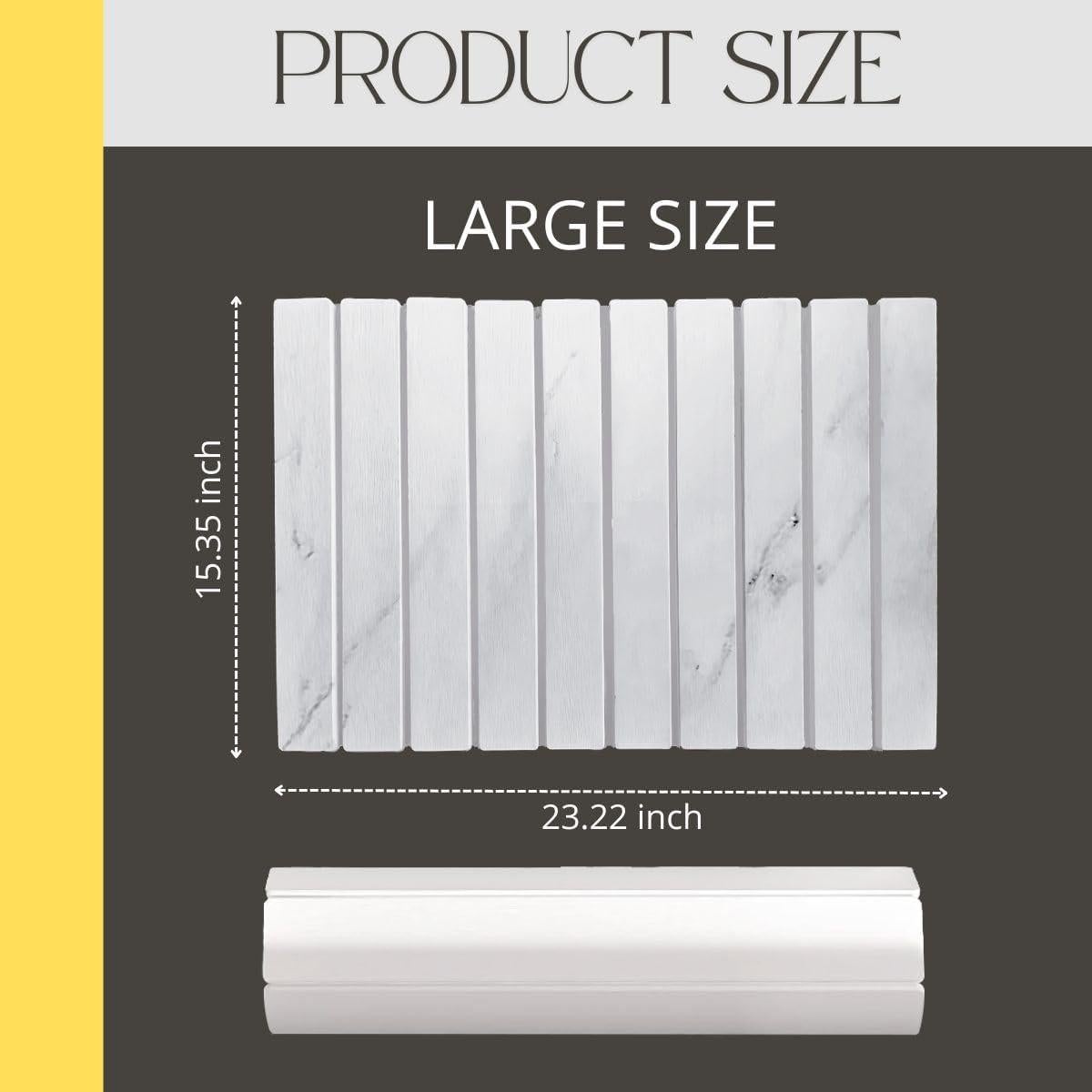 Alfombrilla de Secado de Piedra de Mármol BELMAKS 59x39cm Plegable