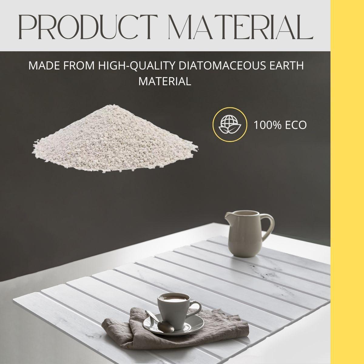 Alfombrilla de Secado de Piedra de Mármol BELMAKS 59x39cm Plegable