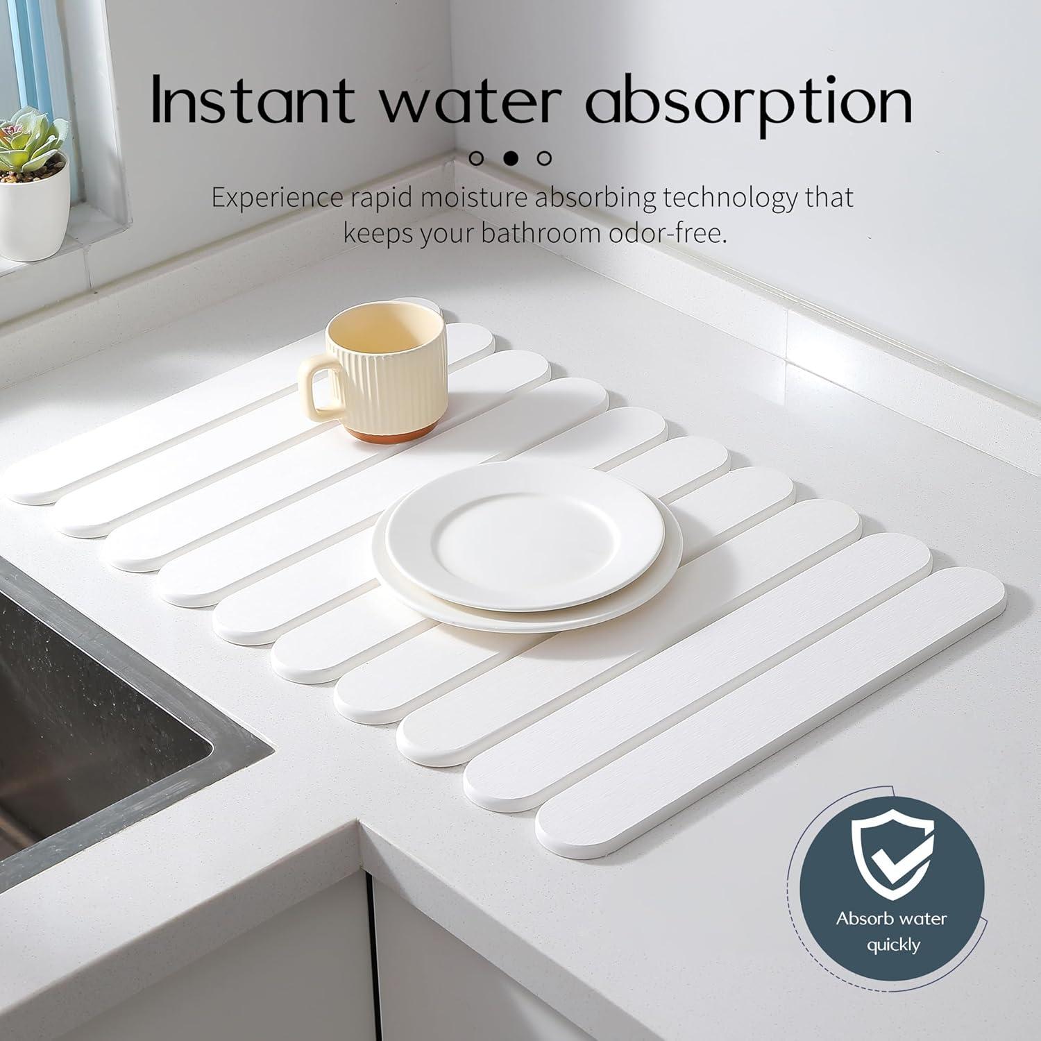 Alfombrilla de Secado de Platos Skyutacil 40.64x30.48cm Ecológica