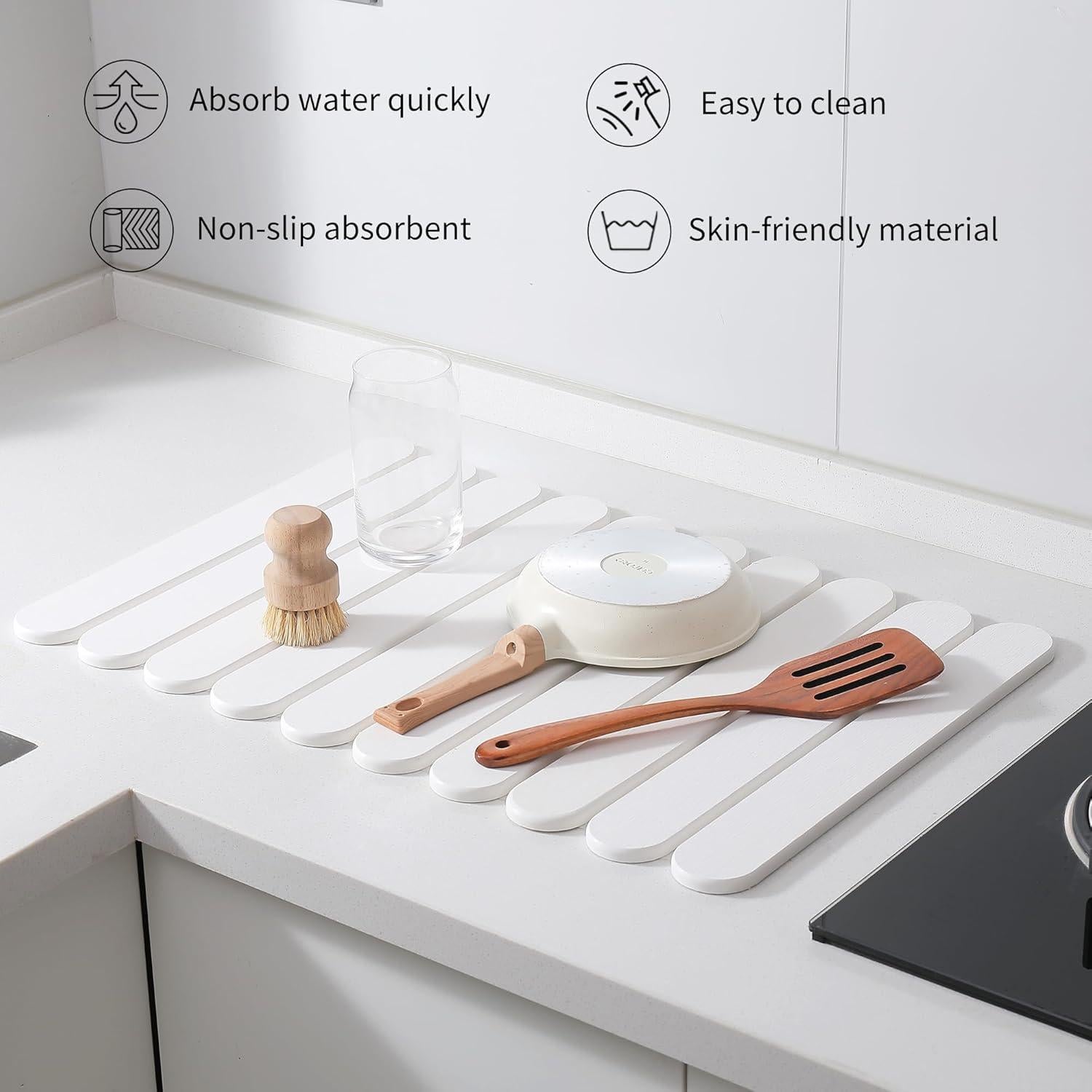 Alfombrilla de Secado de Platos Skyutacil 40.64x30.48cm Ecológica