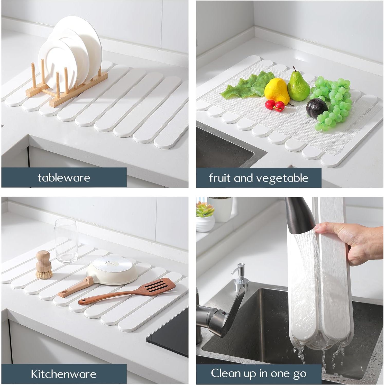 Alfombrilla de Secado de Platos Skyutacil 40.64x30.48cm Ecológica