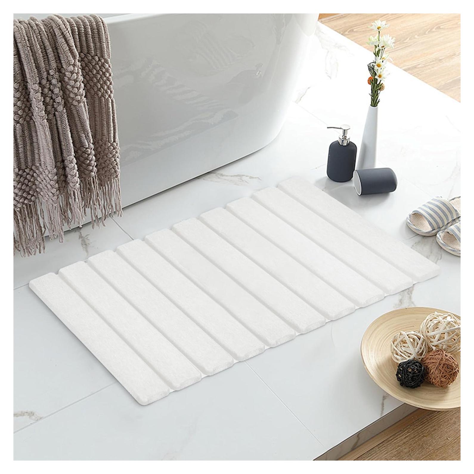 Alfombra de baño de piedra KEYCHAD 60x39 cm antideslizante