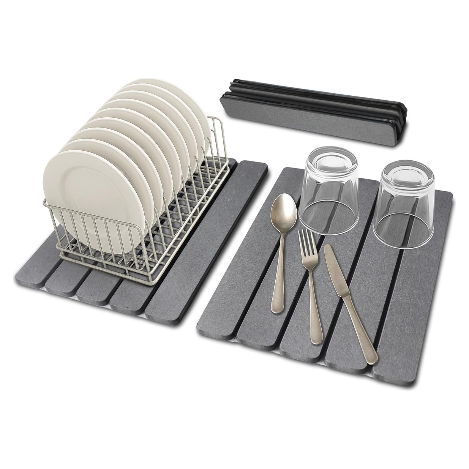 Alfombrilla de Secado Plegable VeriGoods 30x40cm Diatomita