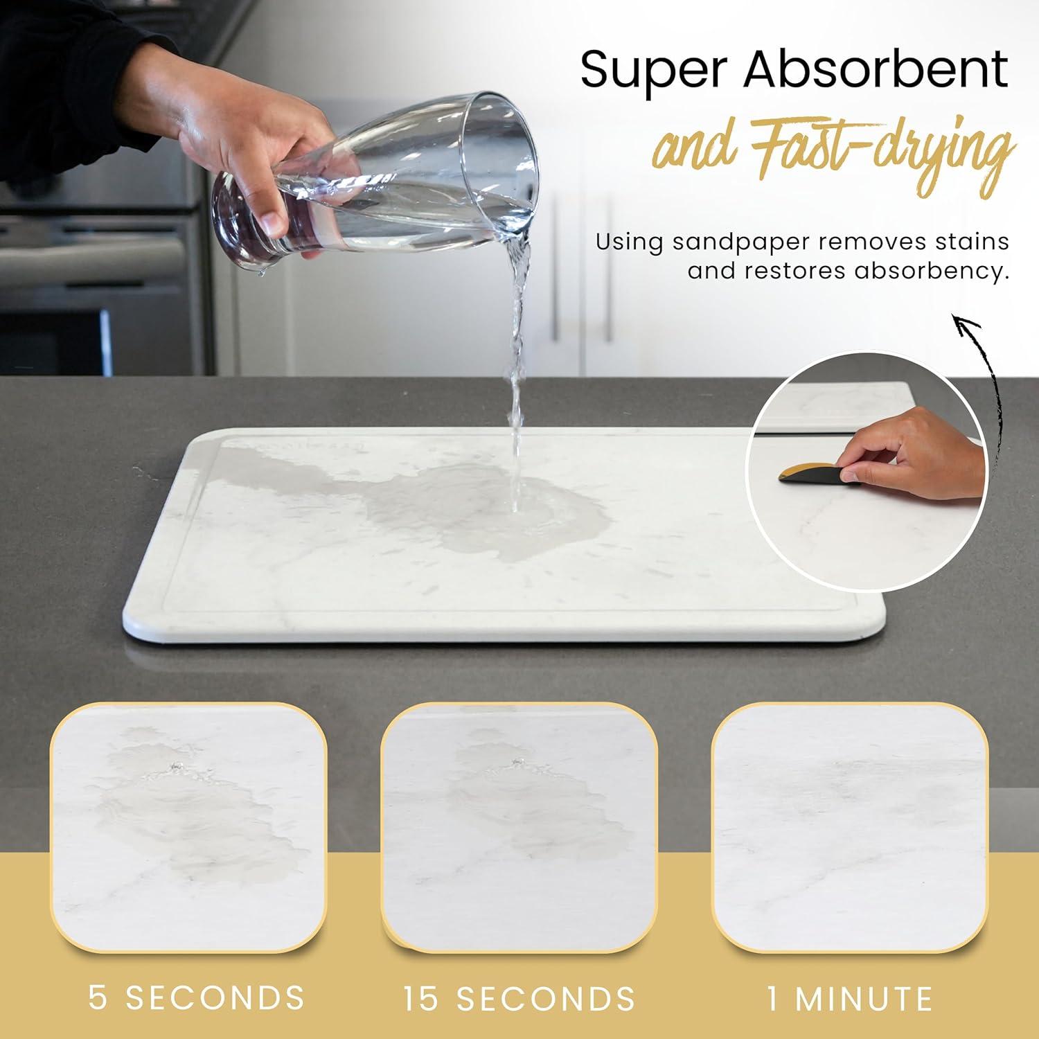 Alfombrilla de Secado de Piedra Diatomácea 40x30 cm Essencoco