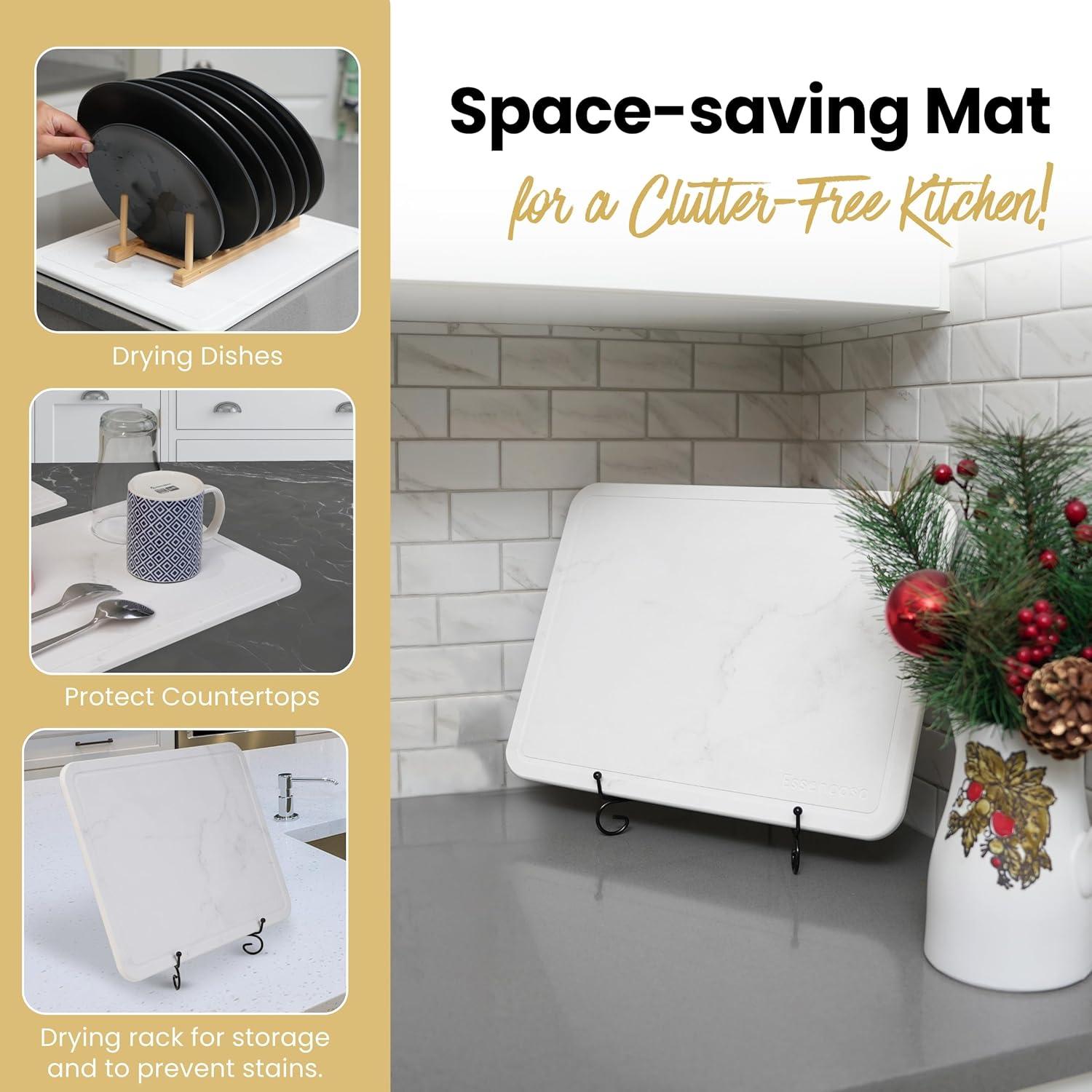 Alfombrilla de Secado de Piedra Diatomácea 40x30 cm Essencoco