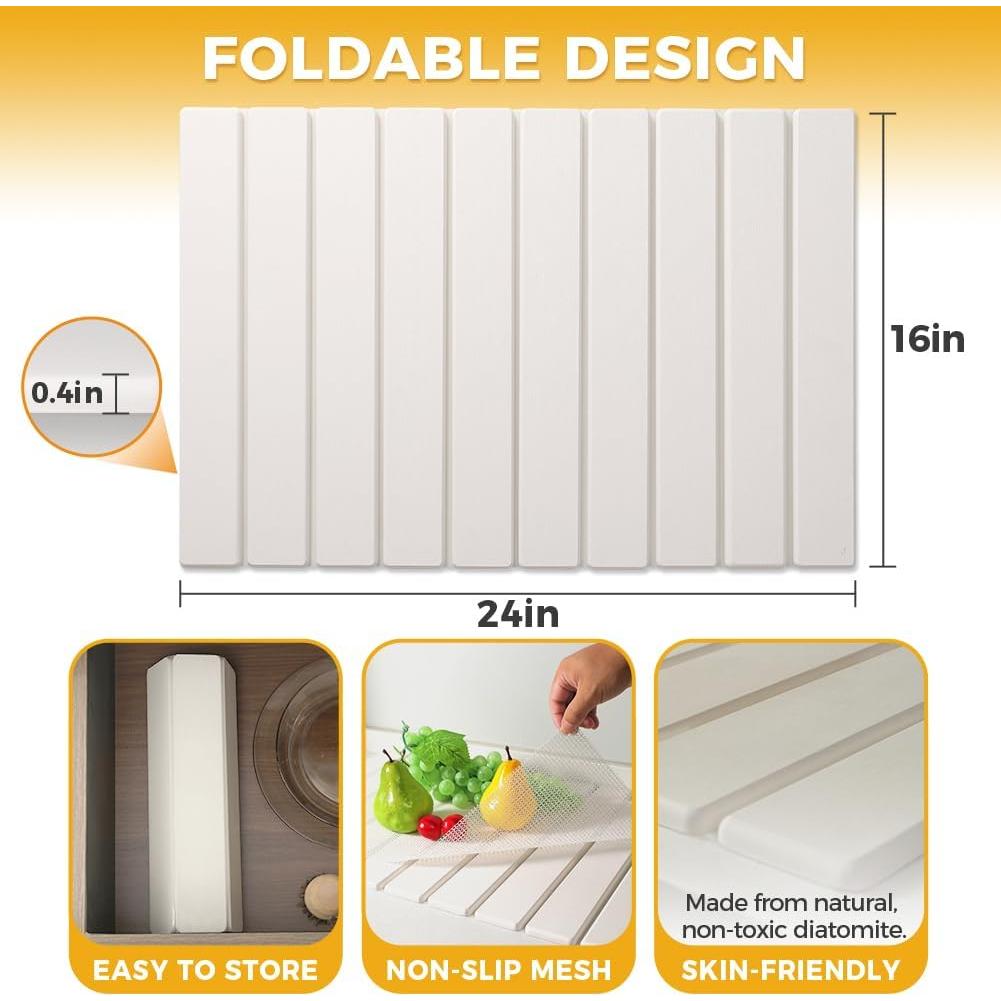 Alfombrilla de Secado de Piedra Diatomácea SENVIA 61x41 cm