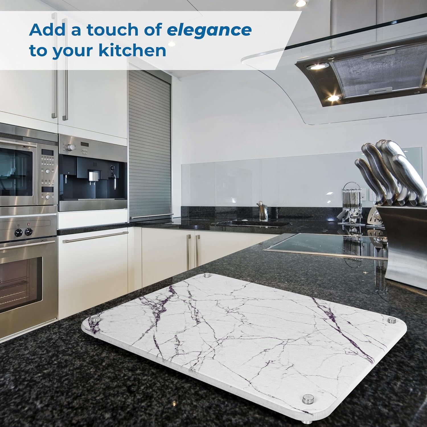 Alfombrilla de Secado de Piedra Diatomea Spaceneat 40x30 cm Mármol Blanco