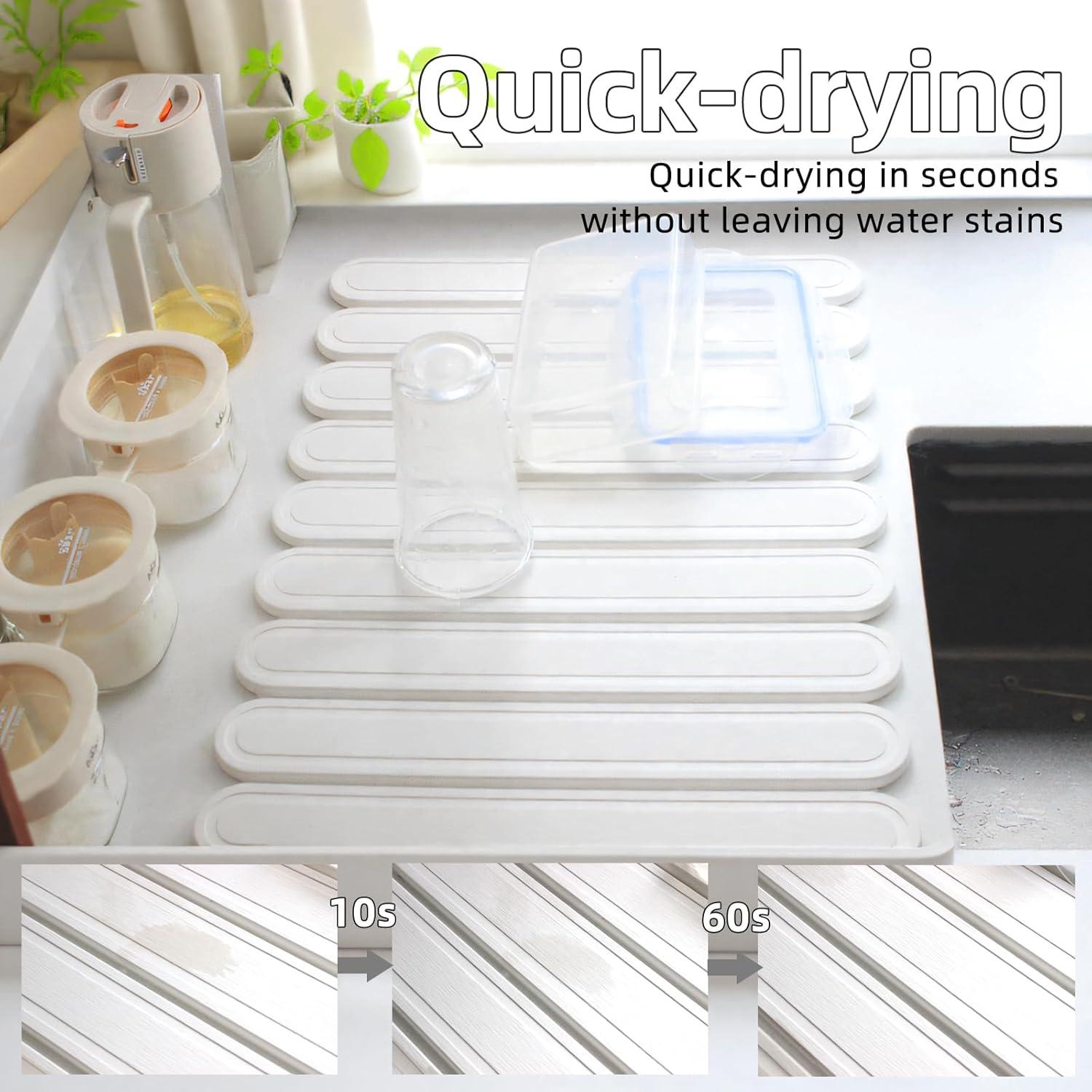 Alfombrilla de Secado de Piedra Diatomácea GAMYPET 60x40 cm Antideslizante