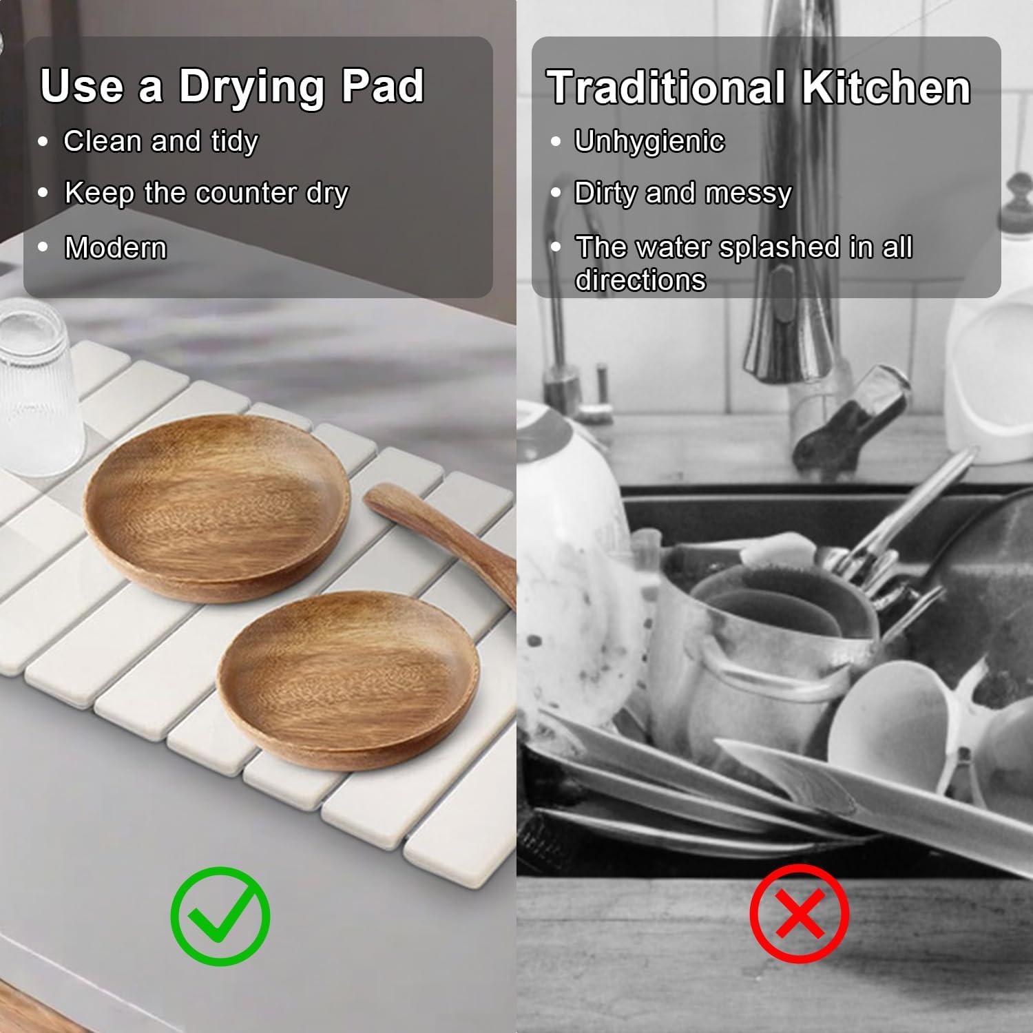 Alfombrilla de Secado de Platos Diatomita Equicklynx 61x40.6 cm