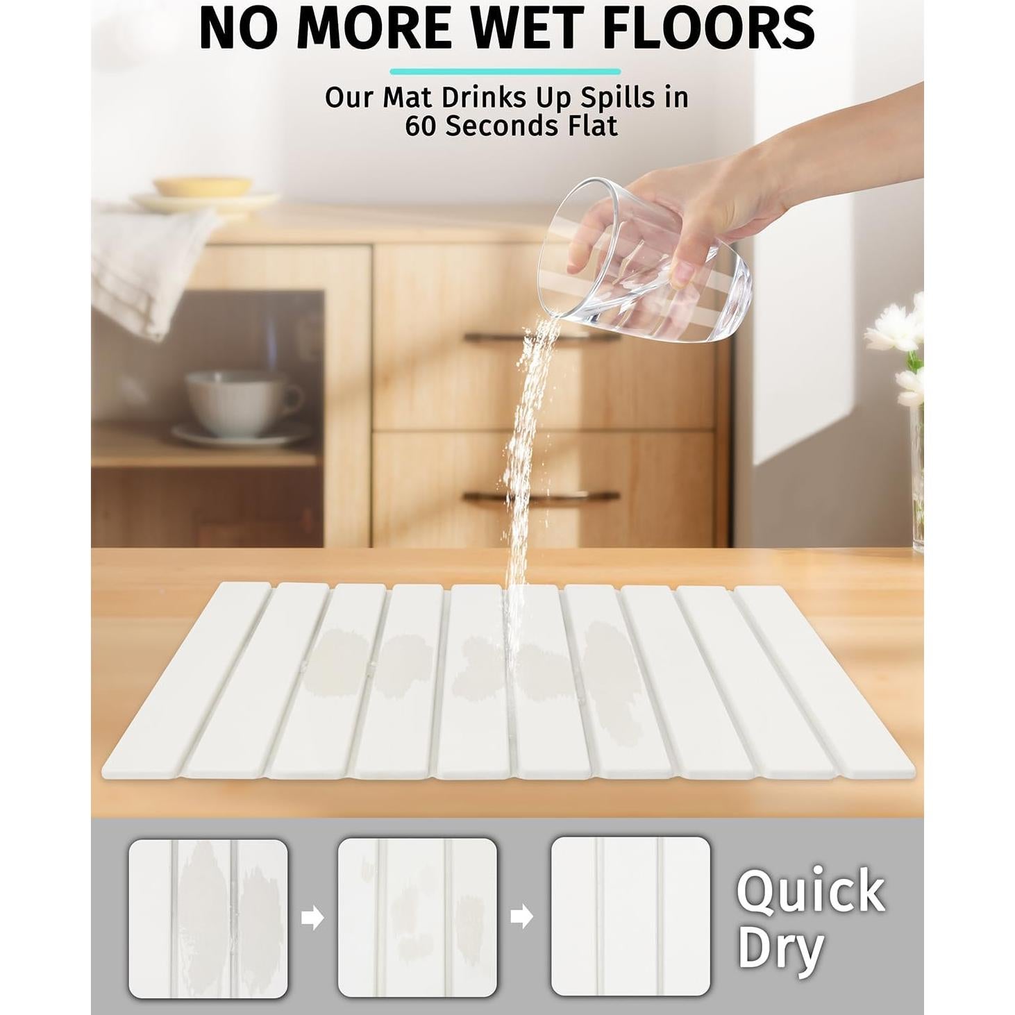 Alfombrilla de Secado de Piedra Diatomácea Grande 61x40.6cm