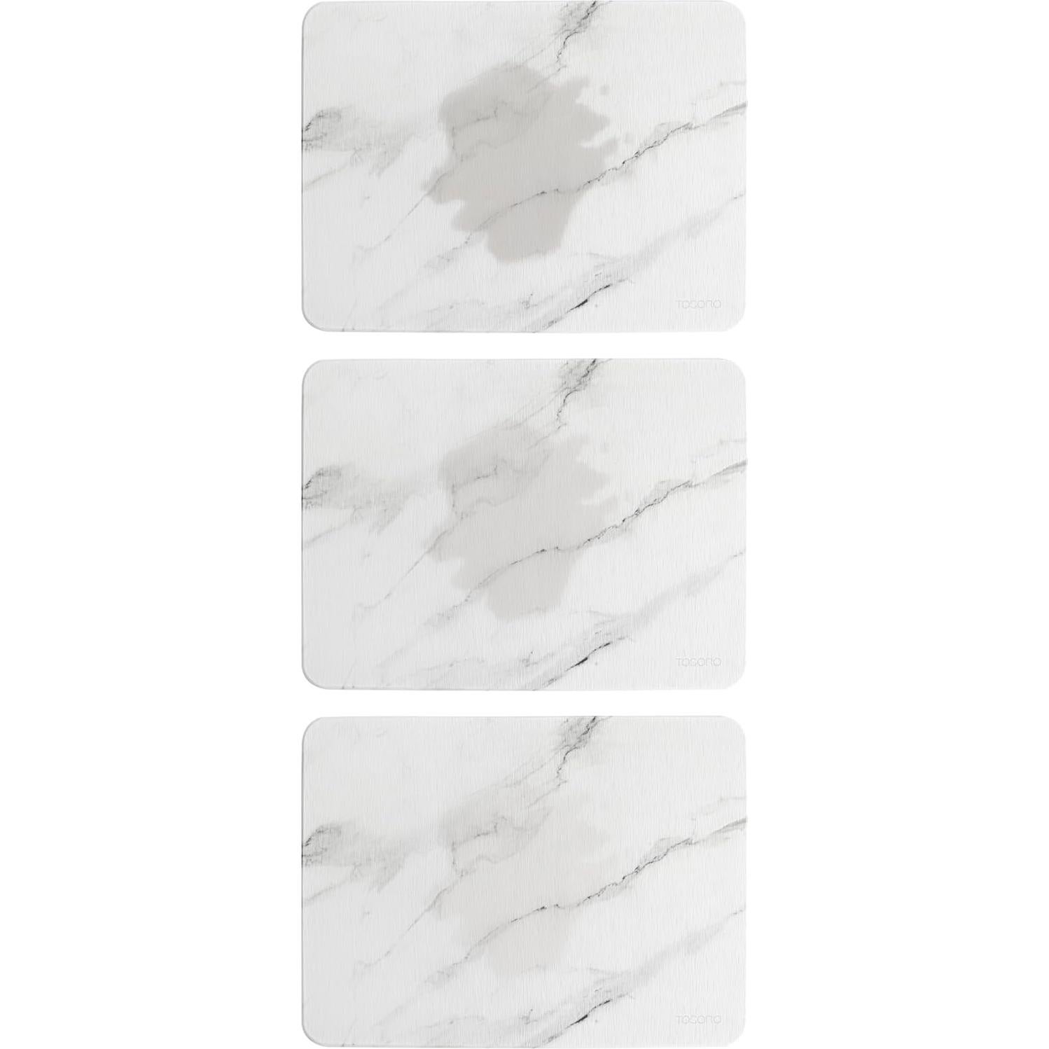 Alfombrilla de Secado de Piedra TOSORO 40 x 30 cm para Cocina