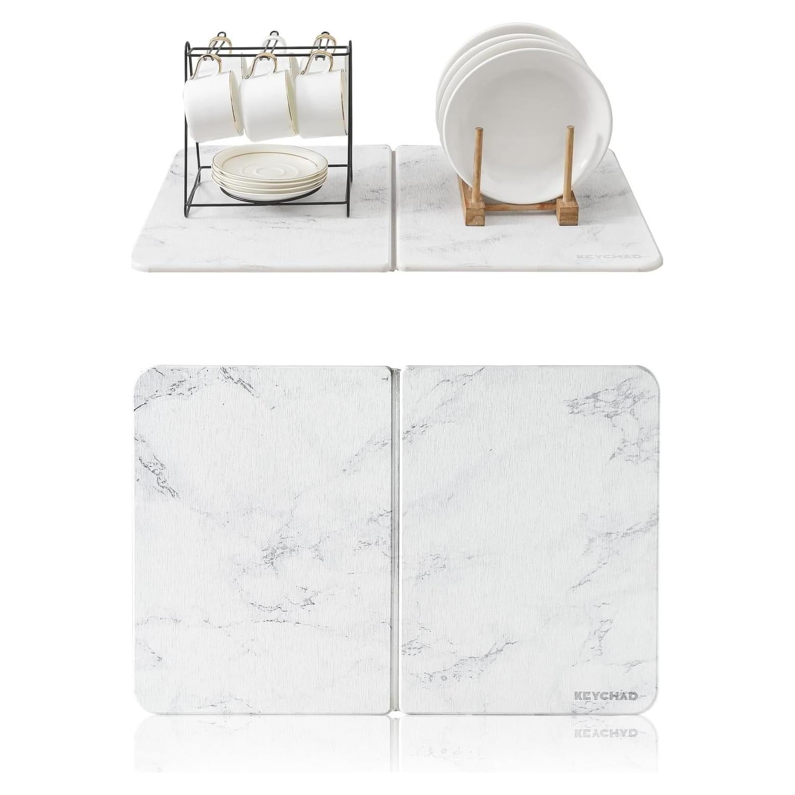 Alfombrilla de Secado de Platos KEYCHAD 56.8x37.6 cm Diatomita