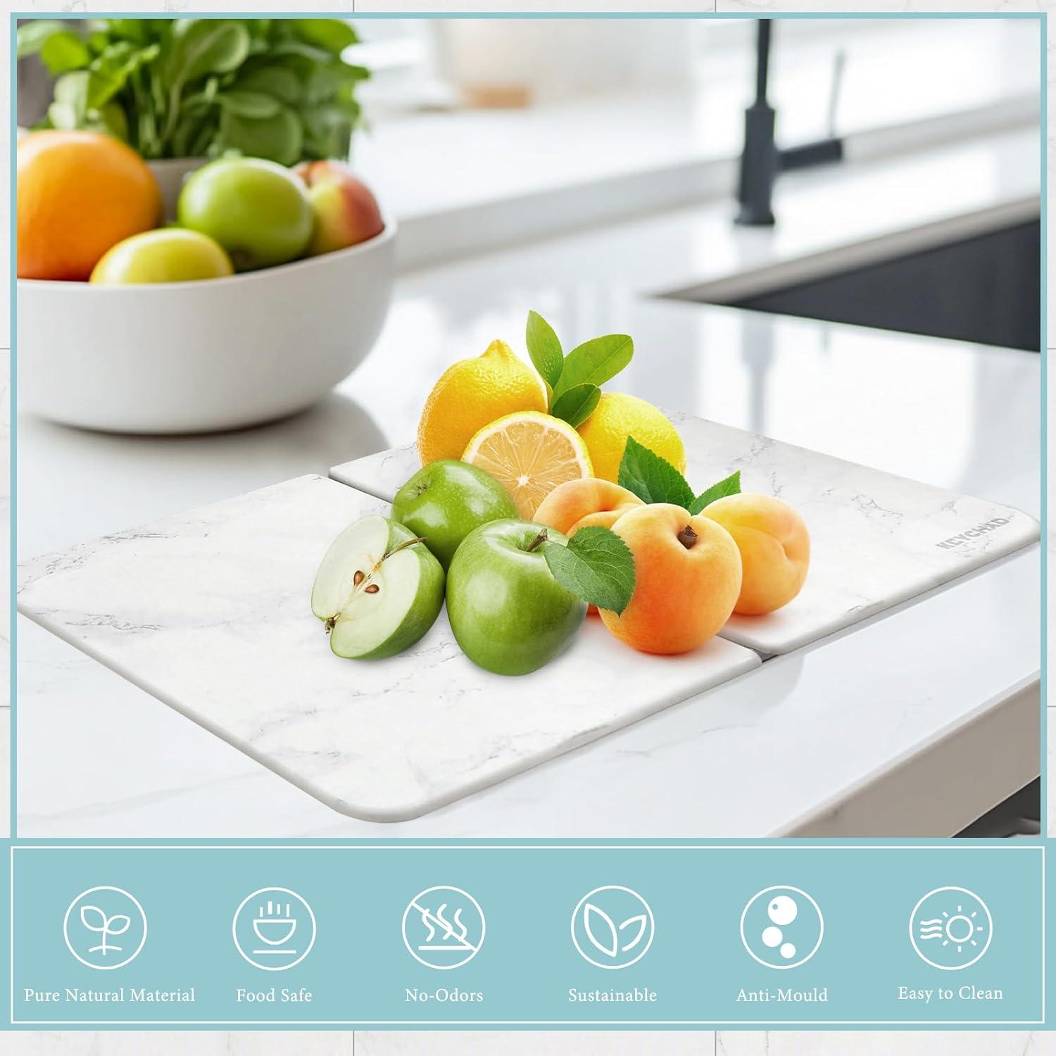 Alfombrilla de Secado de Platos KEYCHAD 56.8x37.6 cm Diatomita